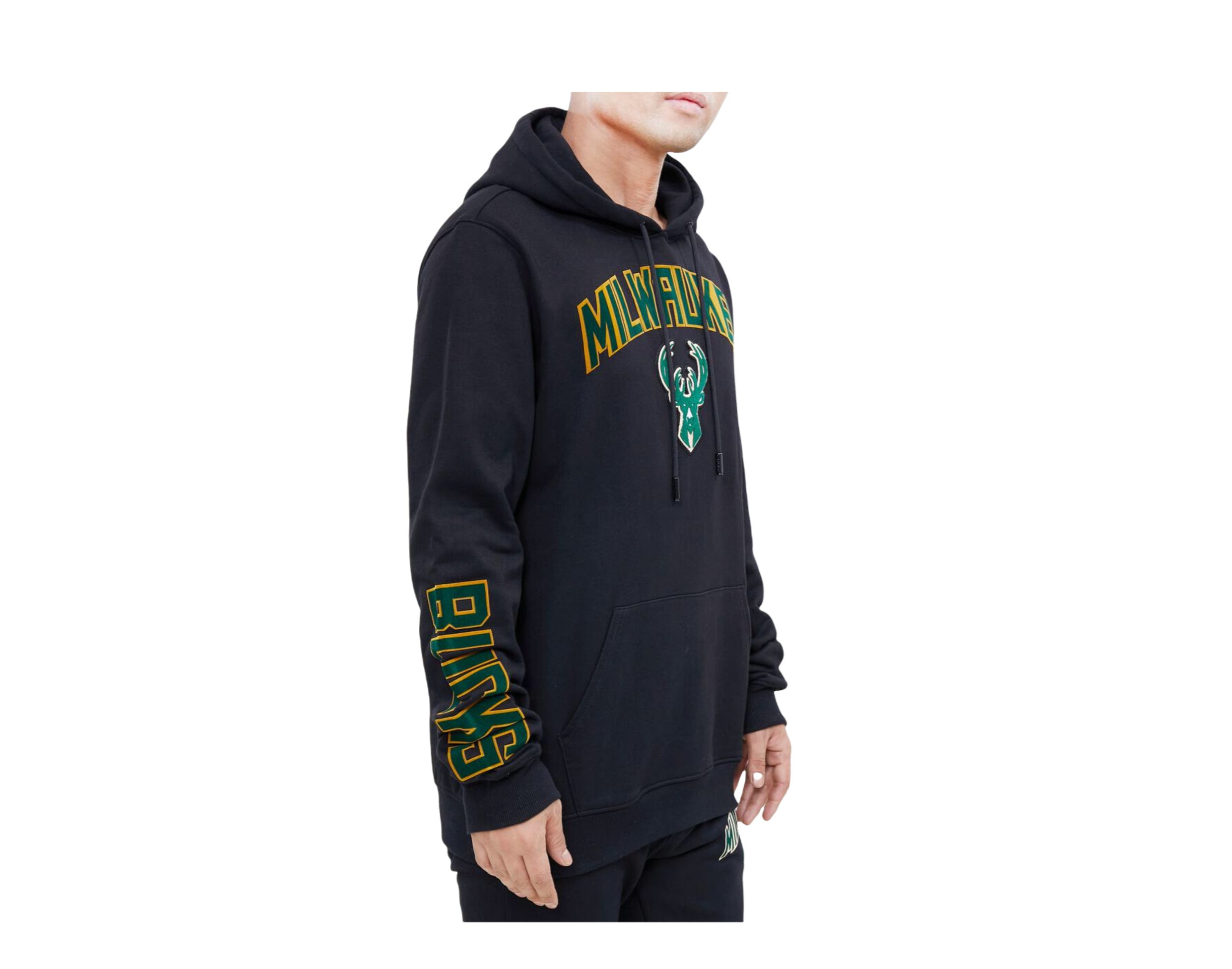 Pro Standard NBA Milwaukee Bucks Stacked Logo P/O Hoodie