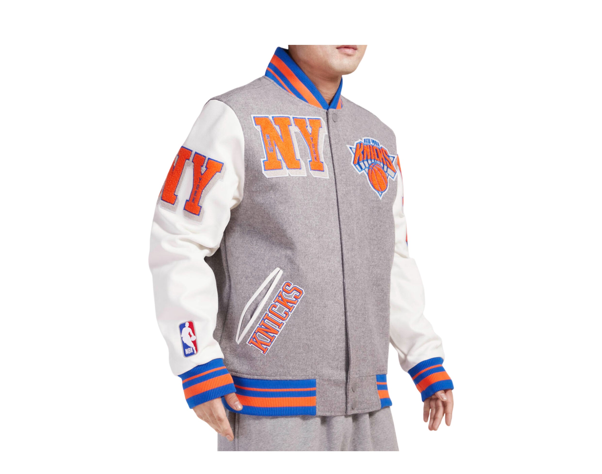 Pro Standard NBA New York Knicks Mash Up Logo Varsity Men's Jacket