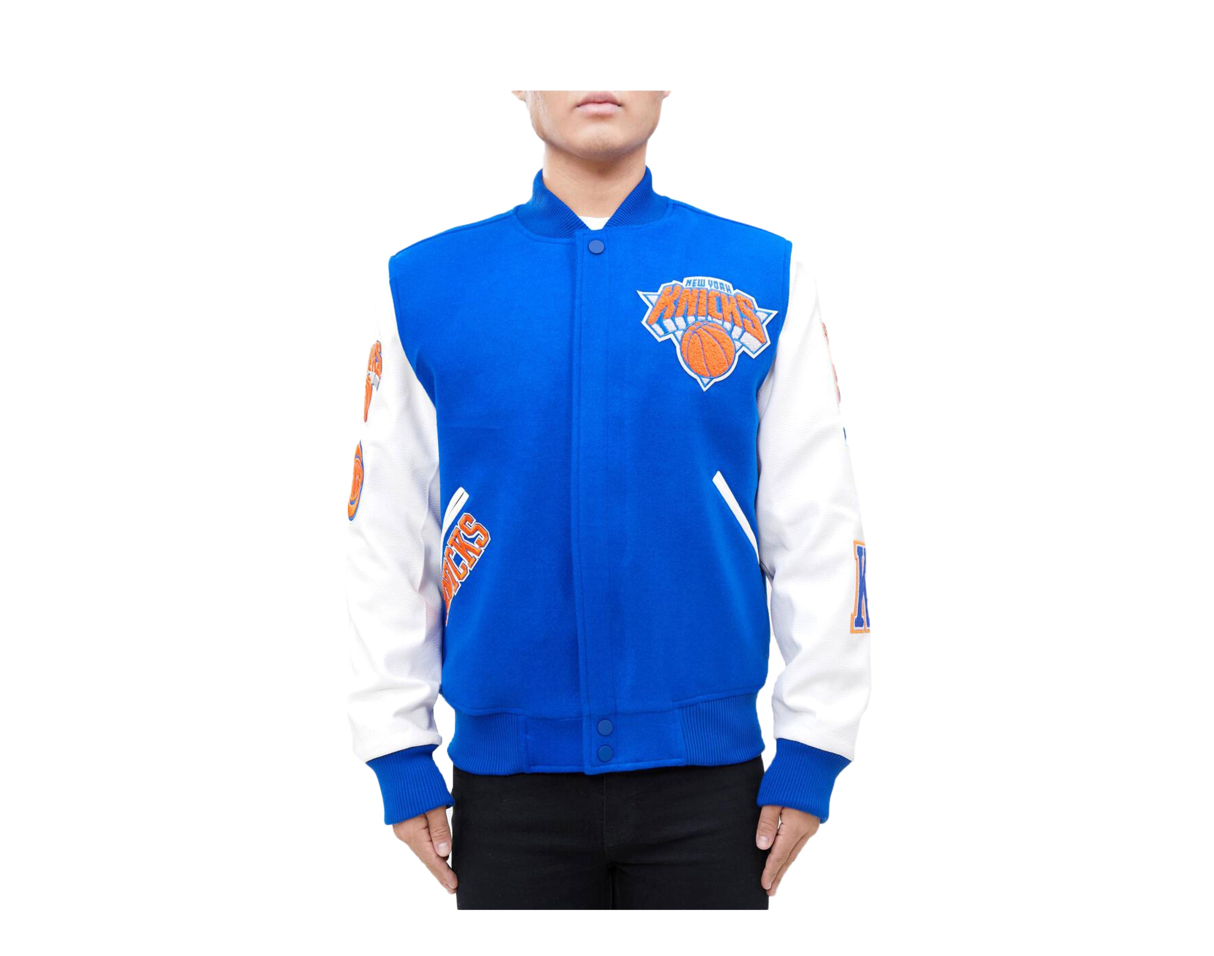 Pro Standard NBA New York Knicks Logo Blended Varsity Men's Jacket