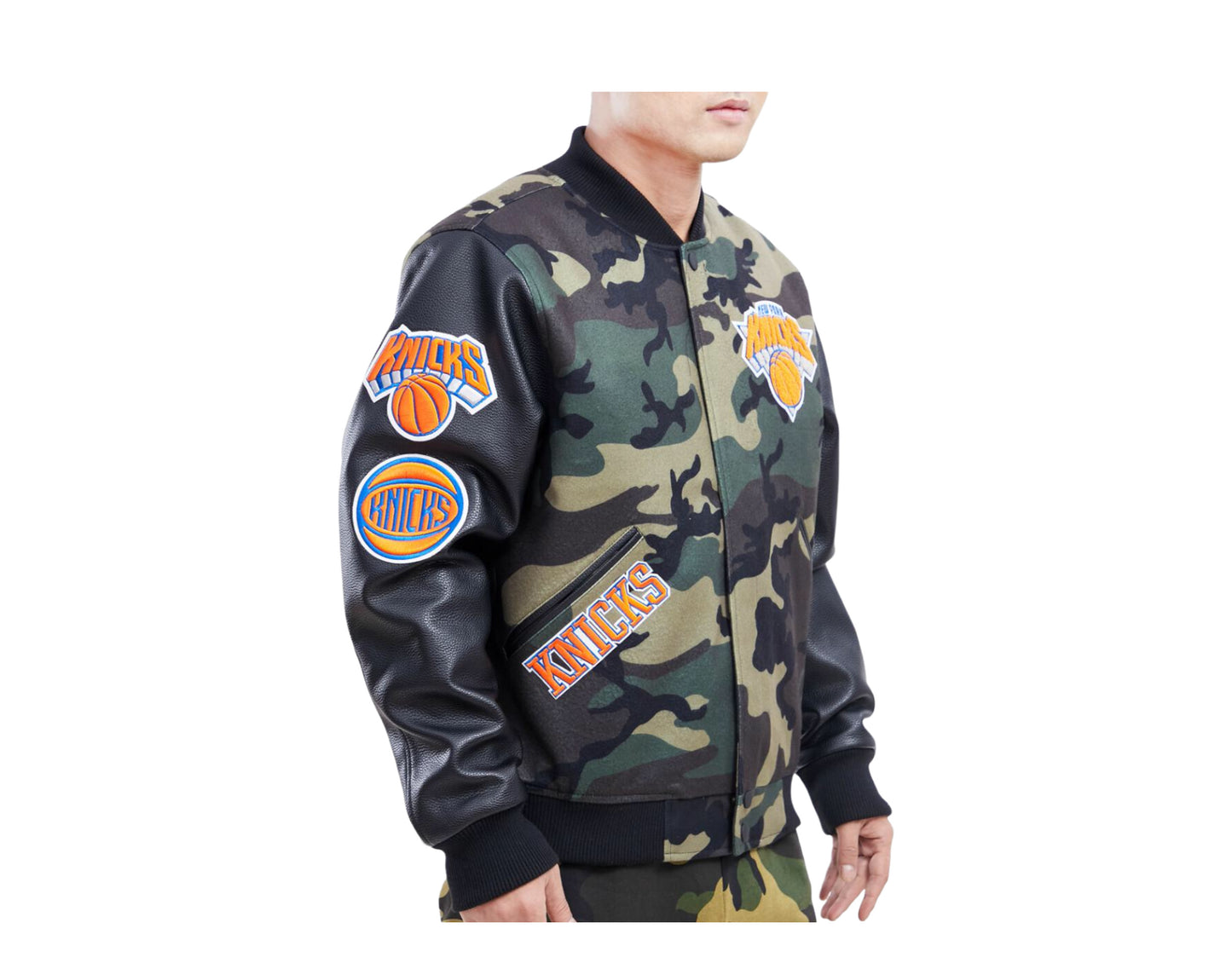 Pro Standard NBA New York Knicks Camo Logo Varsity Men's Jacket