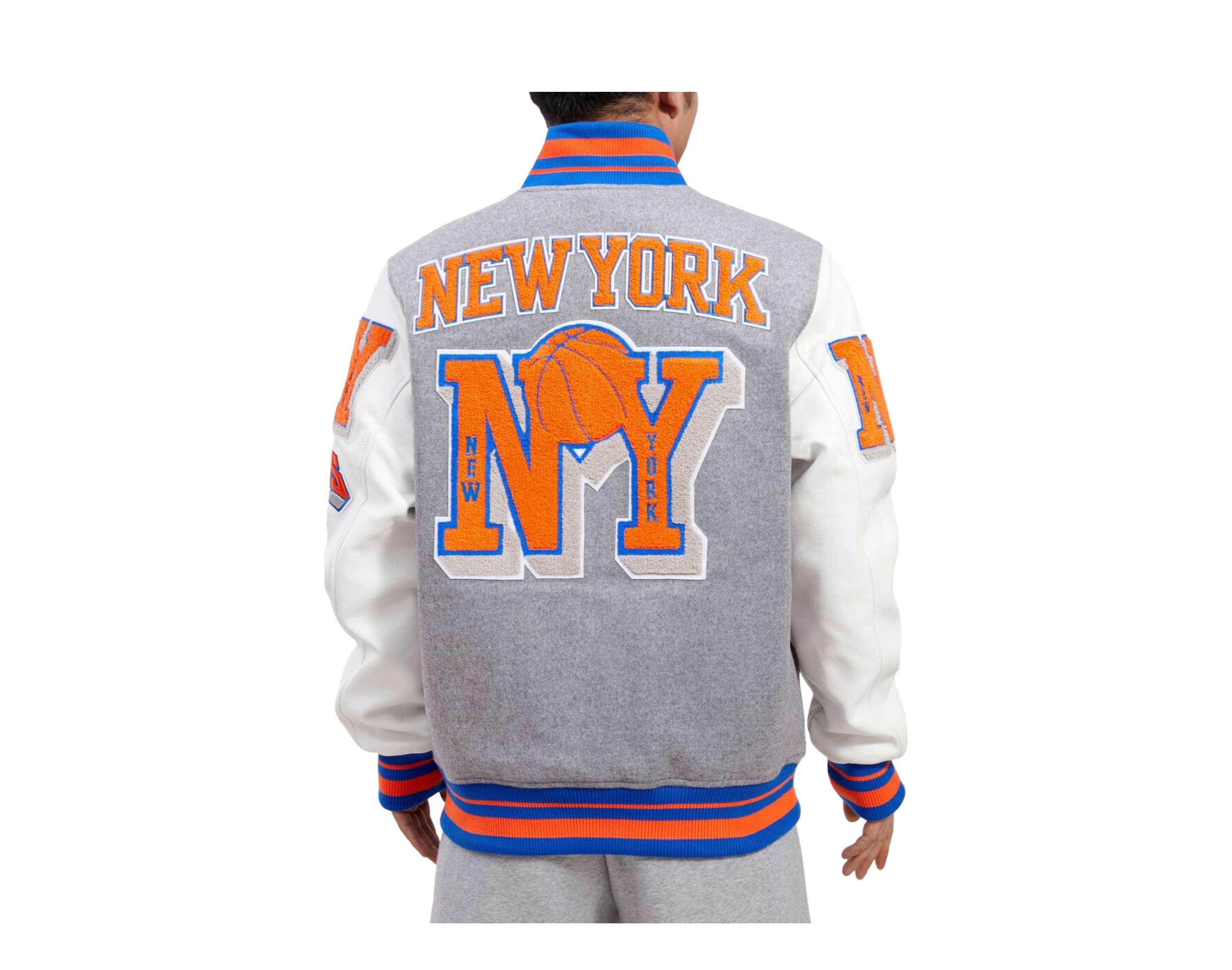 Pro Standard NBA New York Knicks Mash Up Logo Varsity Men's Jacket