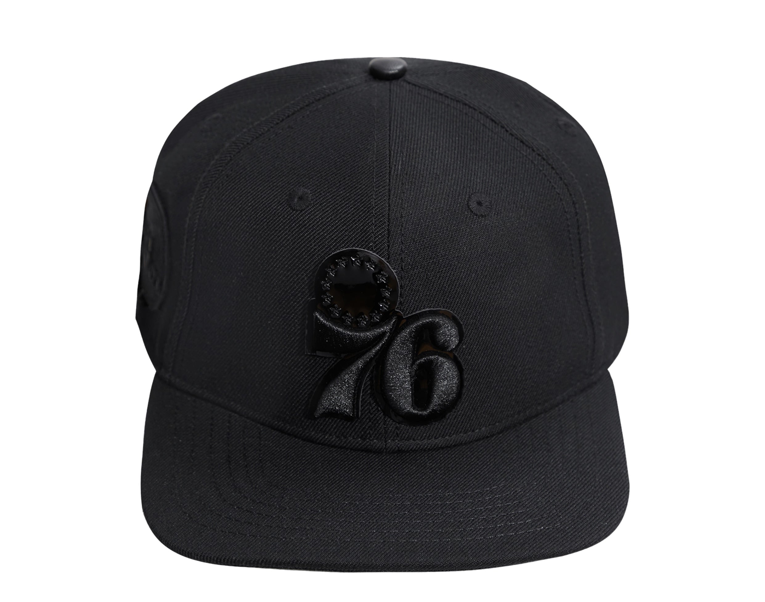 Pro Standard NBA Philadelphia 76ers Triple Black Logo Snapback Hat