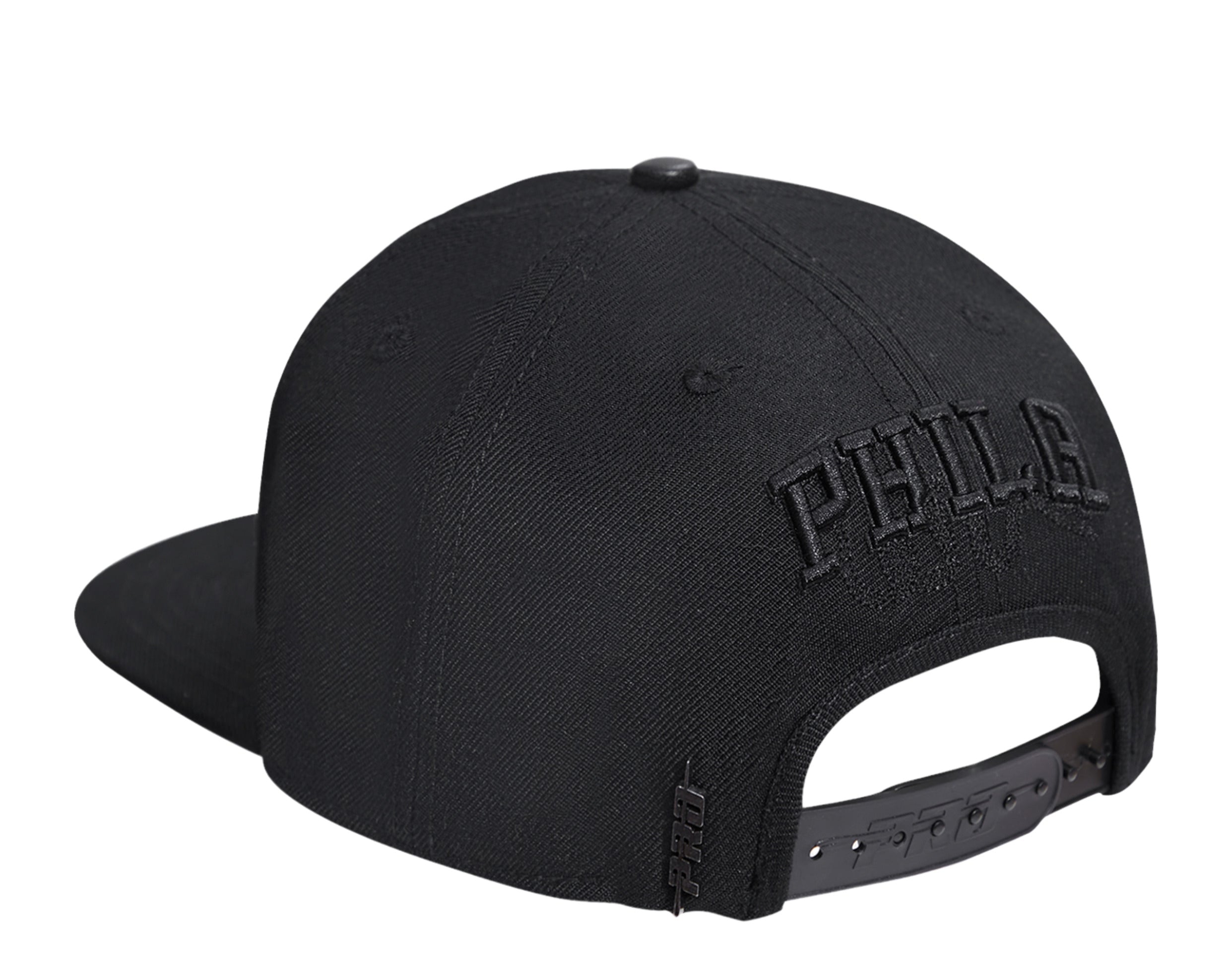 Pro Standard NBA Philadelphia 76ers Triple Black Logo Snapback Hat