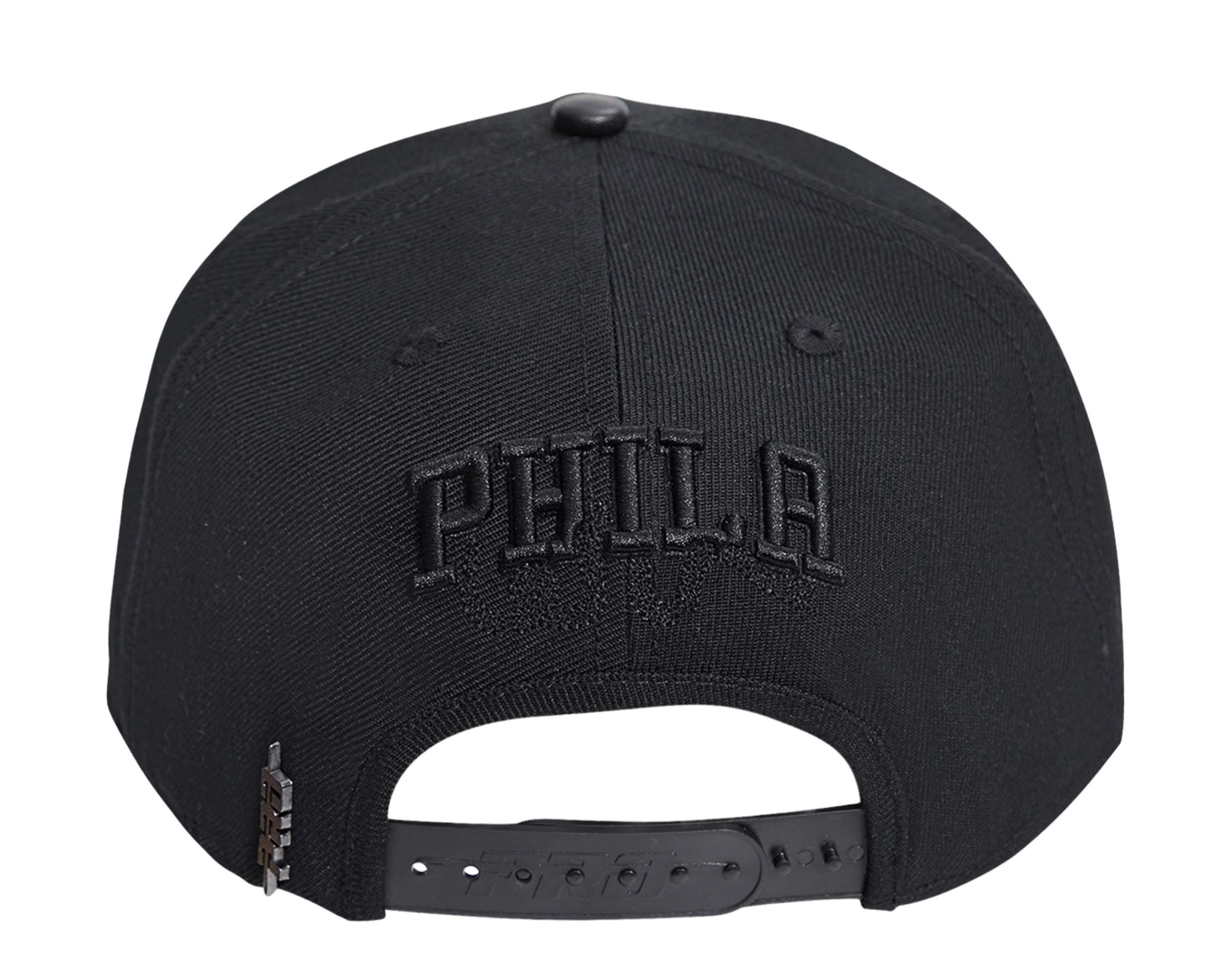 Pro Standard NBA Philadelphia 76ers Triple Black Logo Snapback Hat