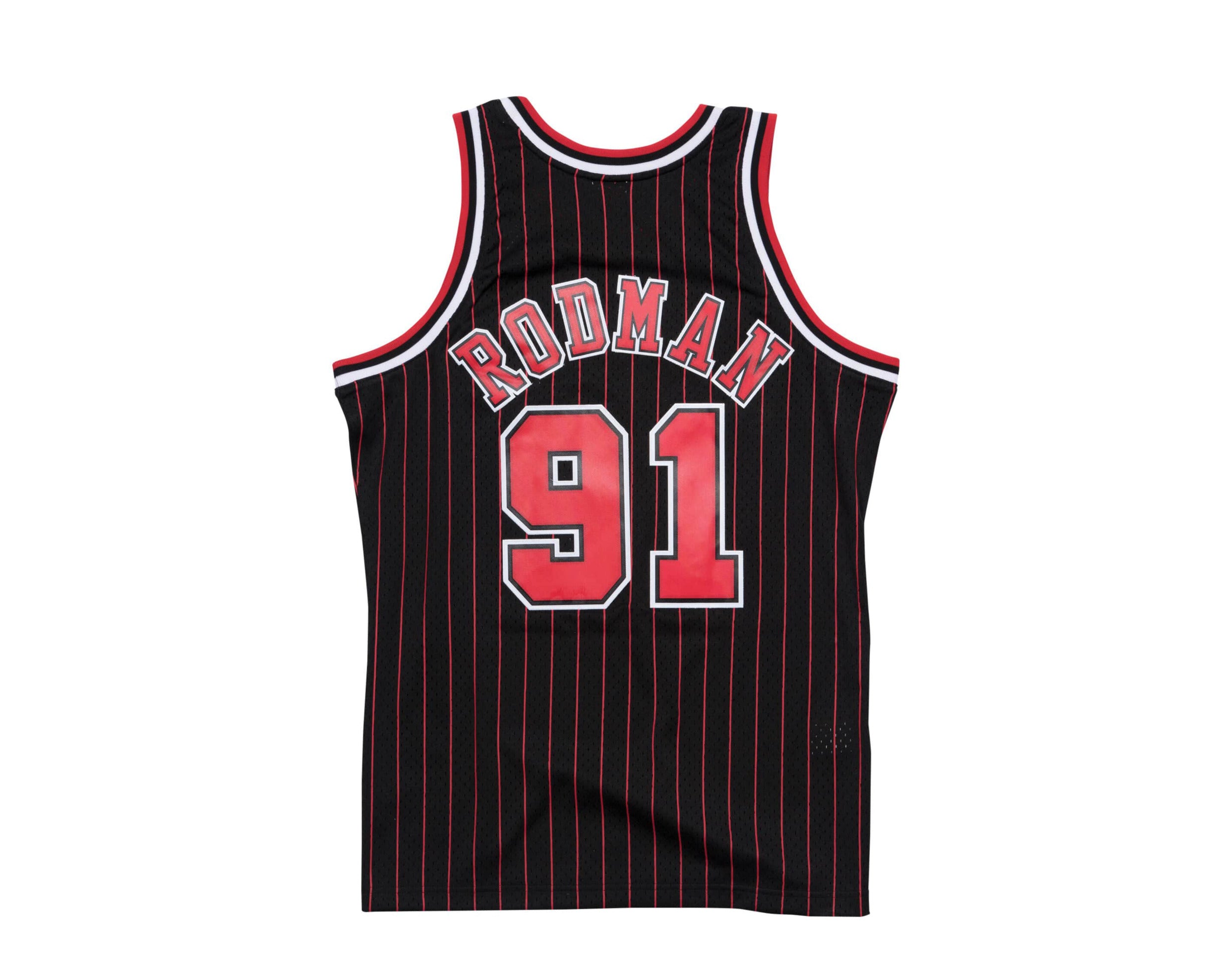 Mitchell & Ness Swingman Chicago Bulls Alternate 1995-96 Dennis Rodman Jersey, Black