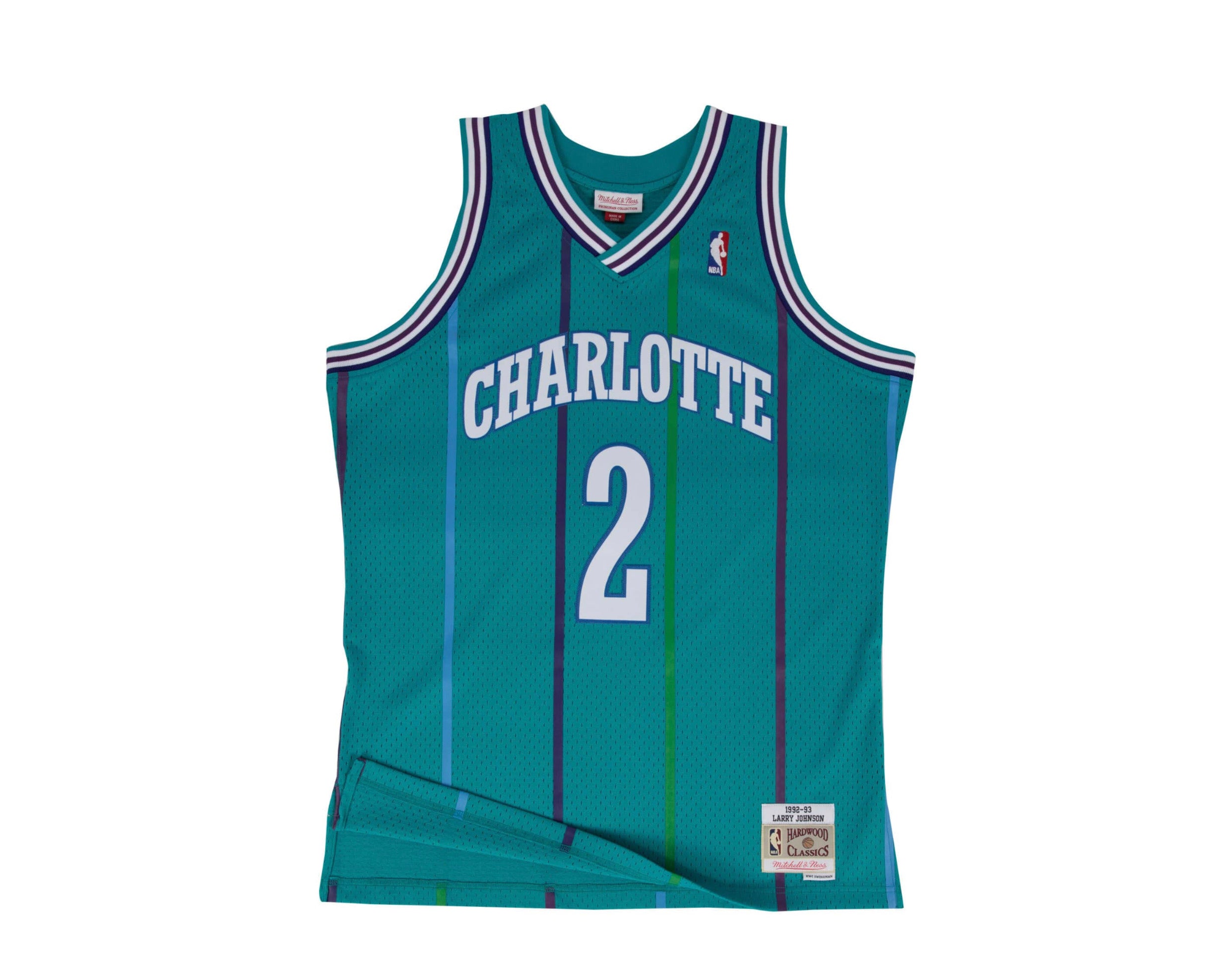 Mitchell & Ness Swingman Jersey Charlotte Hornets Home 1992-93 Larry  Johnson