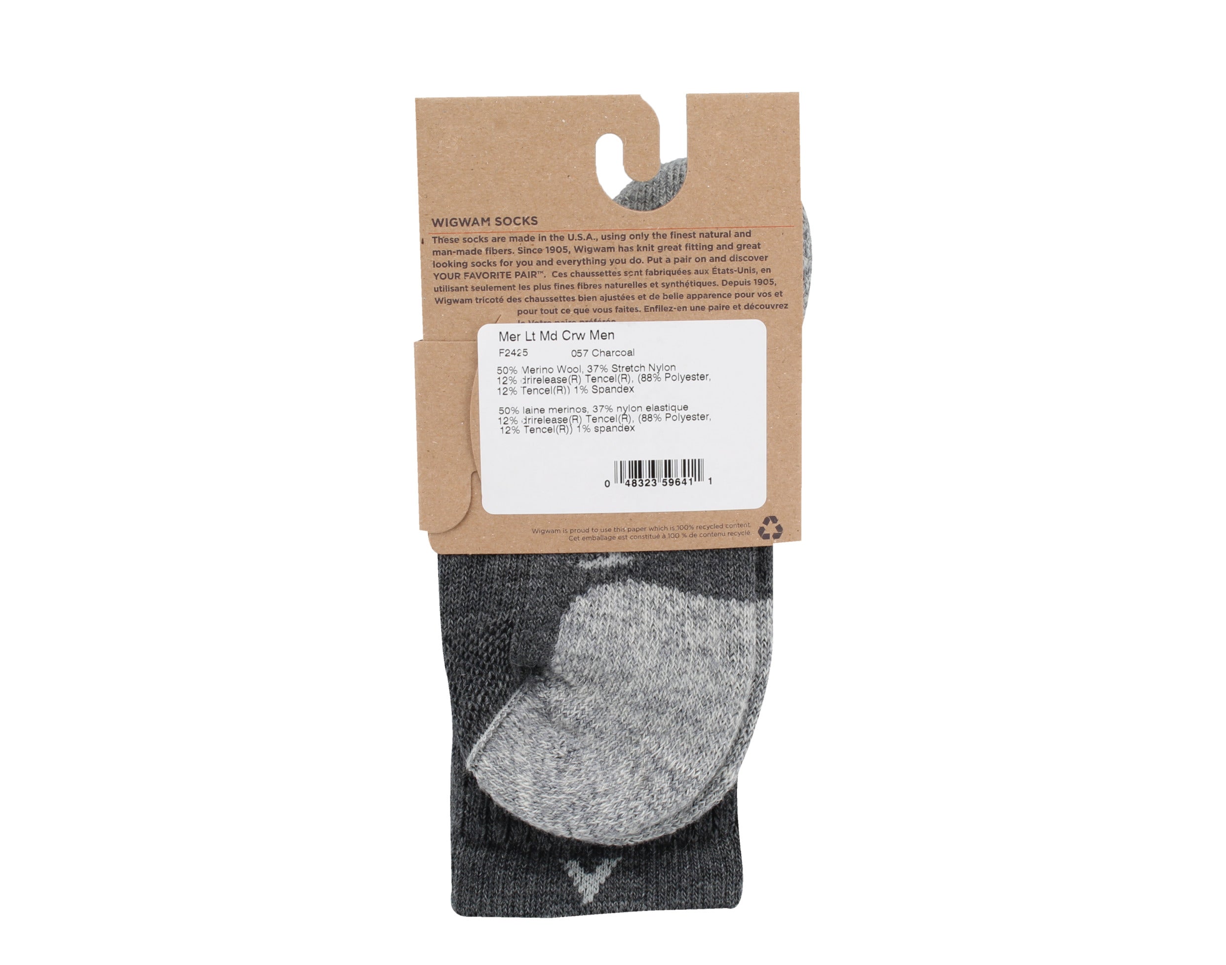 WigWam Merino Lite Mid-Crew Hiker Men's Socks