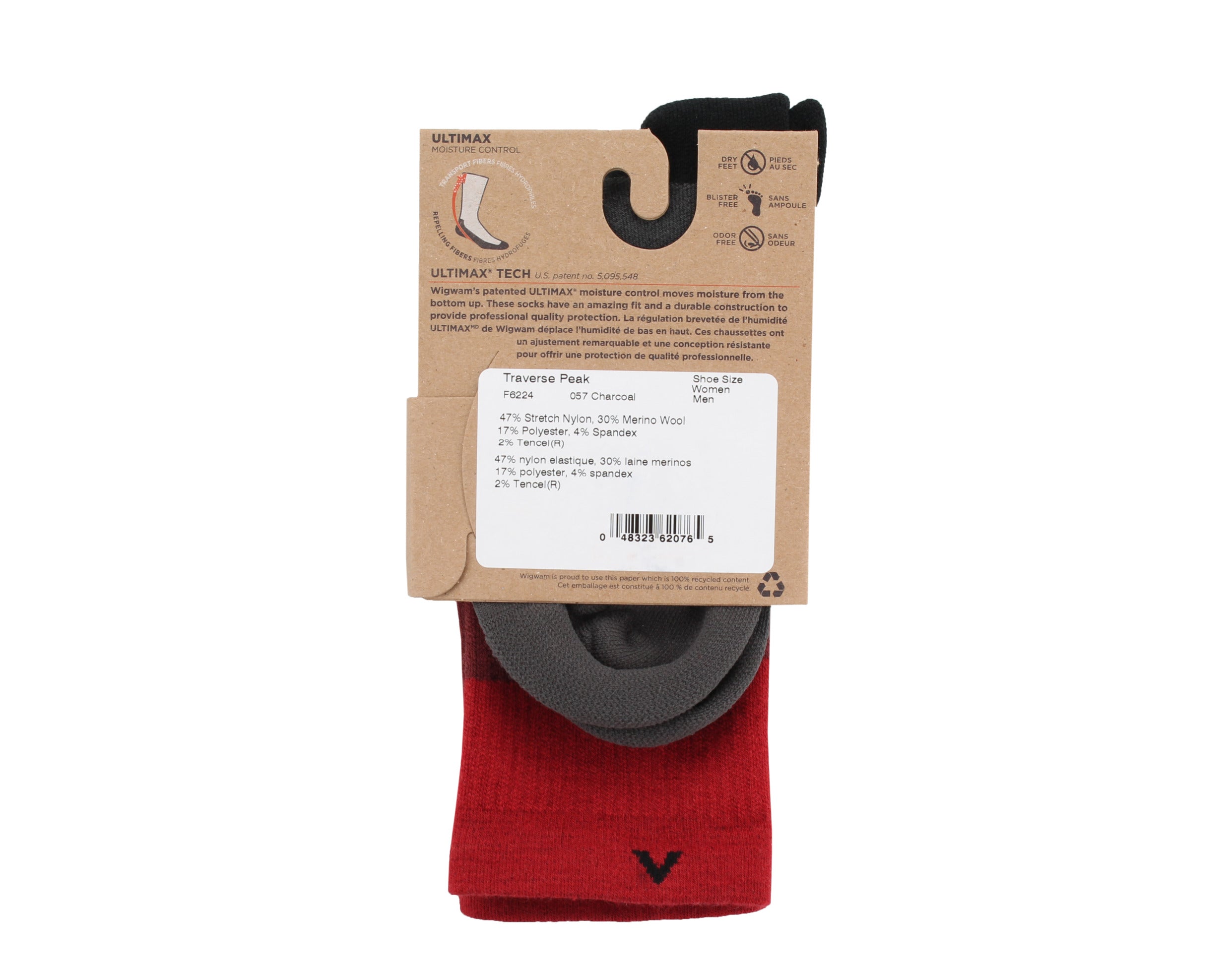 WigWam Traverse Peak Crew Men's Socks