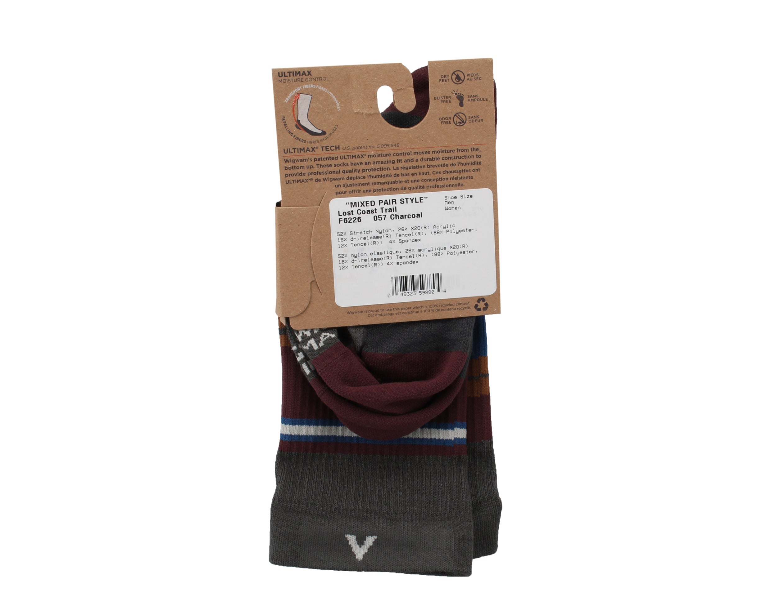 WigWam Lost Coast Trail Crew Men's Socks