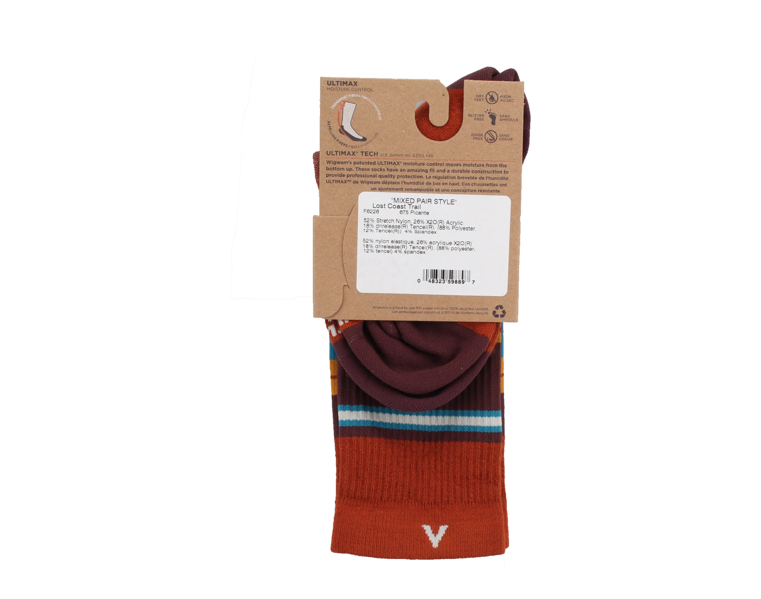 WigWam Lost Coast Trail Crew Men's Socks