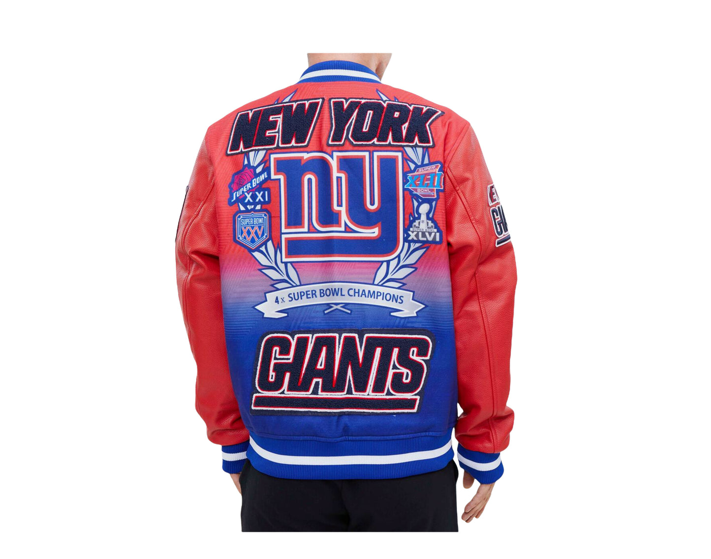 NFL New York Giants Super Bowl 4x Champions Varsity Jacket - HJacket