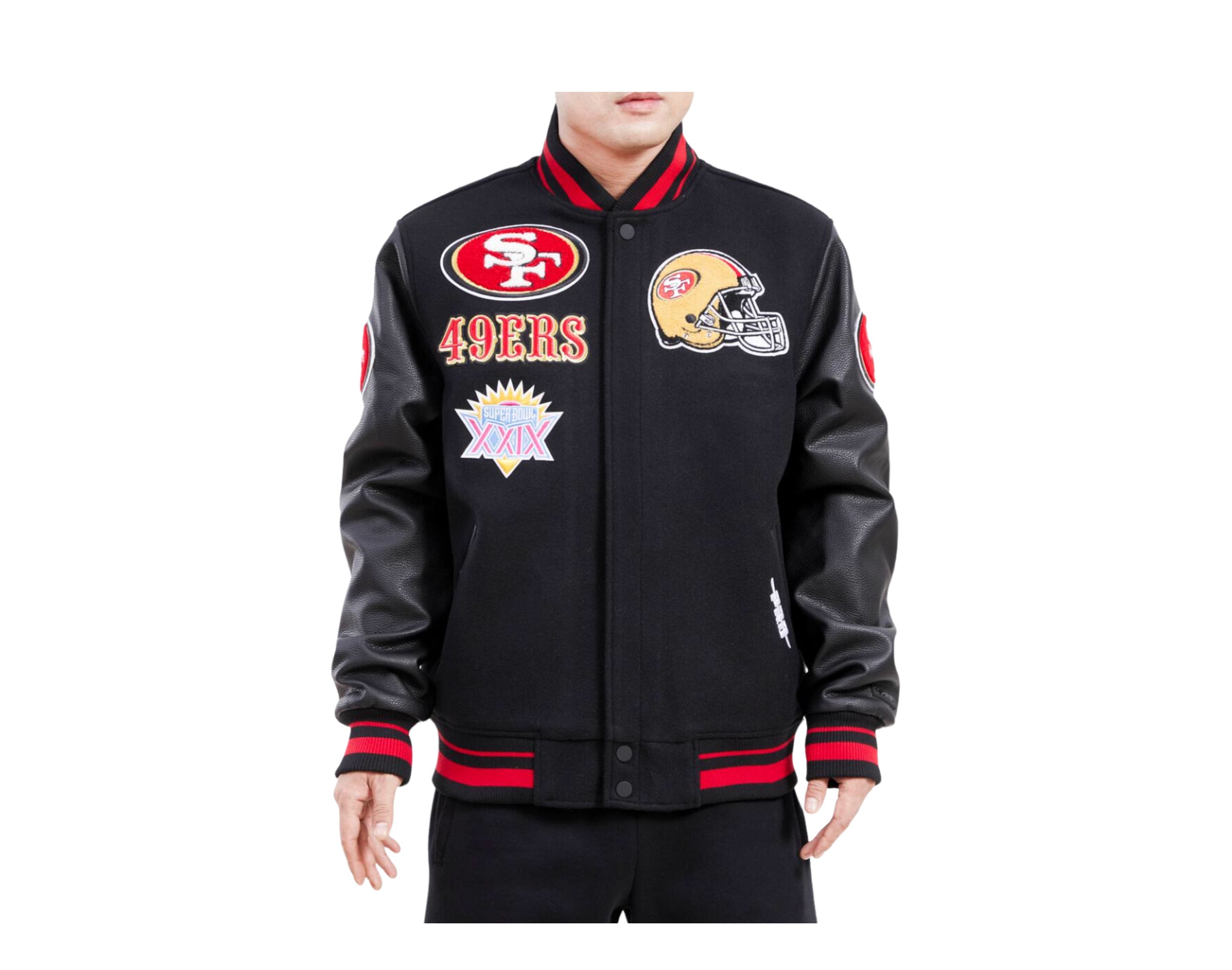 Pro Standard NFL San Francisco 49ers Mash Up Logo Varsity Men's Jacket