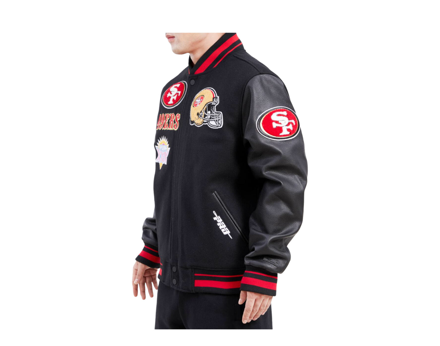 Pro Standard NFL San Francisco 49ers Mash Up Logo Varsity Men's Jacket ...