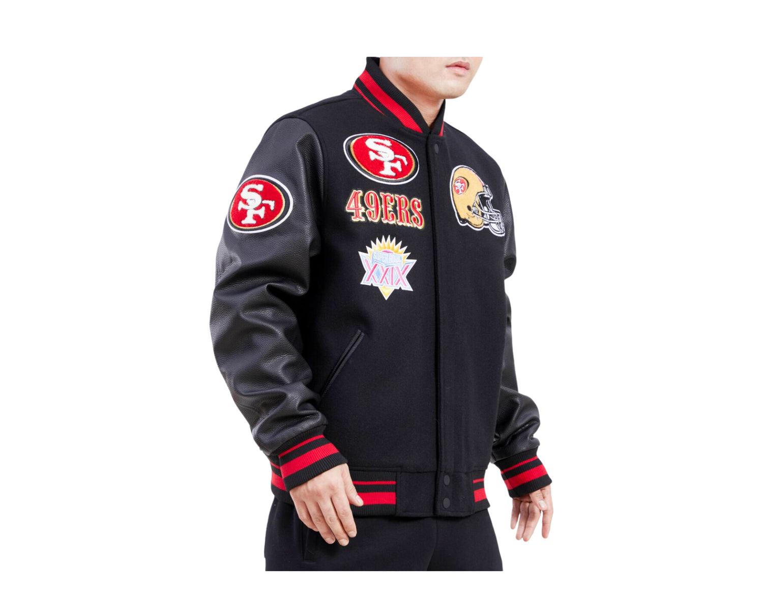 Pro Standard NFL San Francisco 49ers Mash Up Logo Varsity Men's Jacket