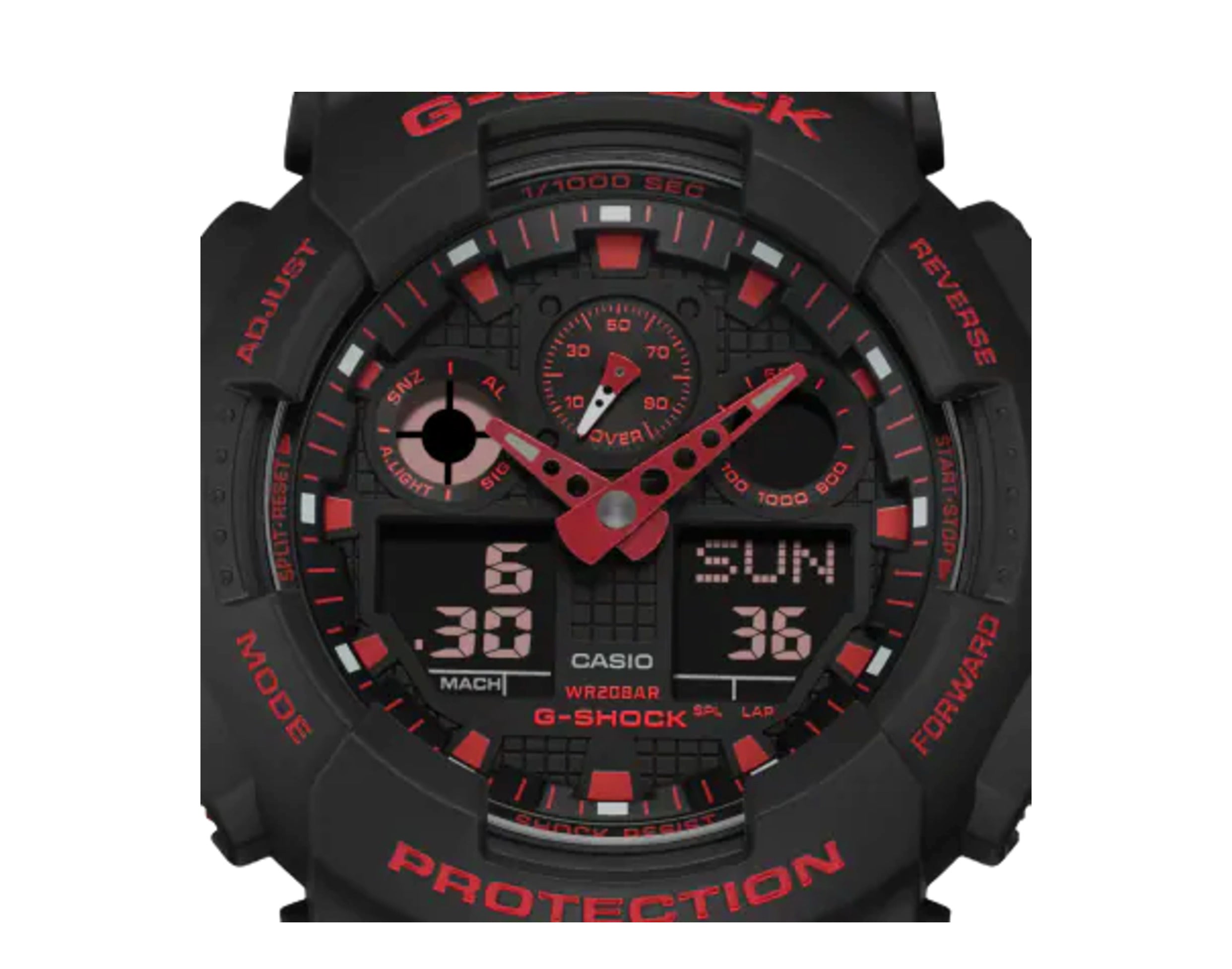 Casio G-Shock GA100BNR Analog-Digital Resin Watch