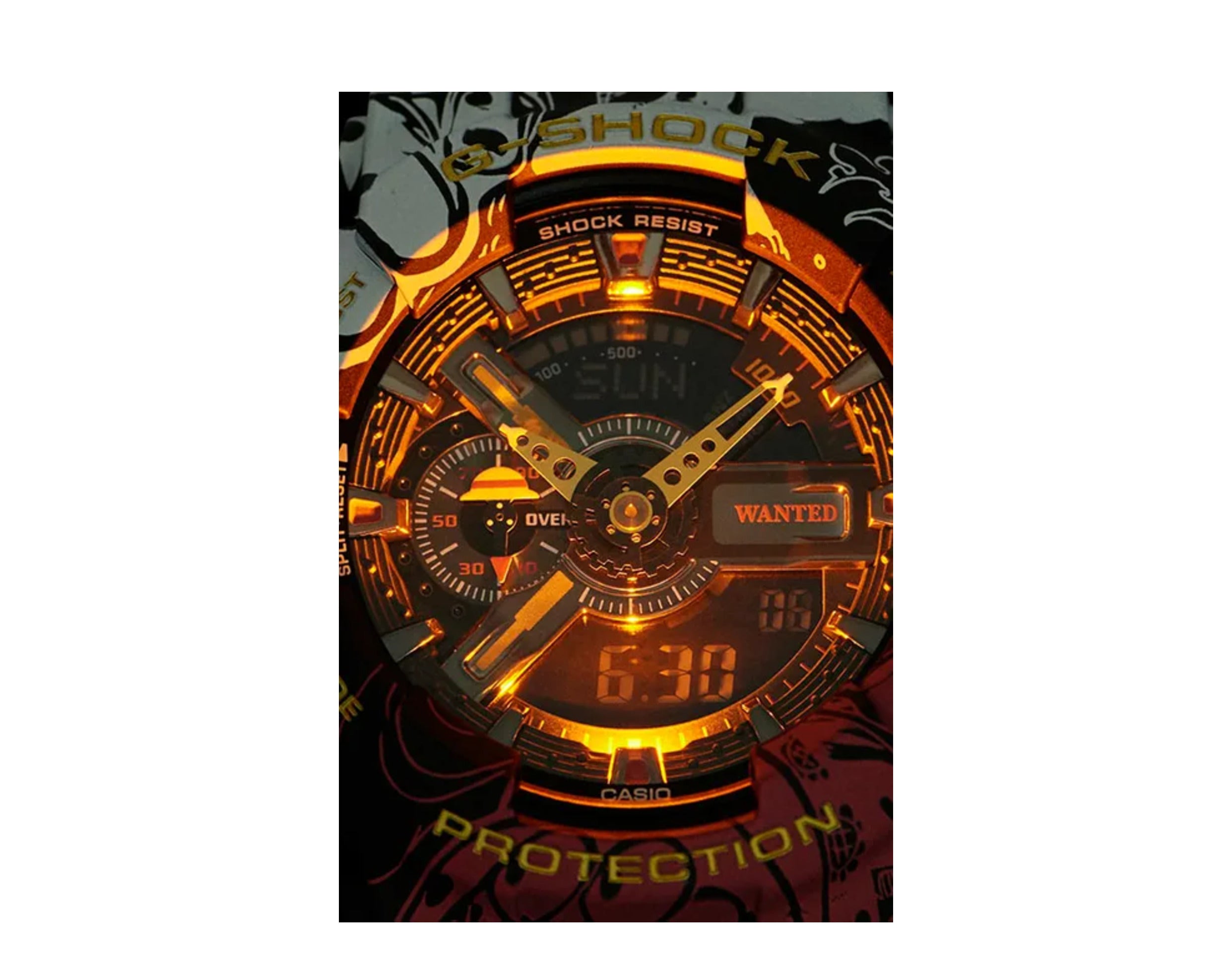 Casio G-Shock x ONE PIECE GA110 Analog-Digital Resin Men's Watch