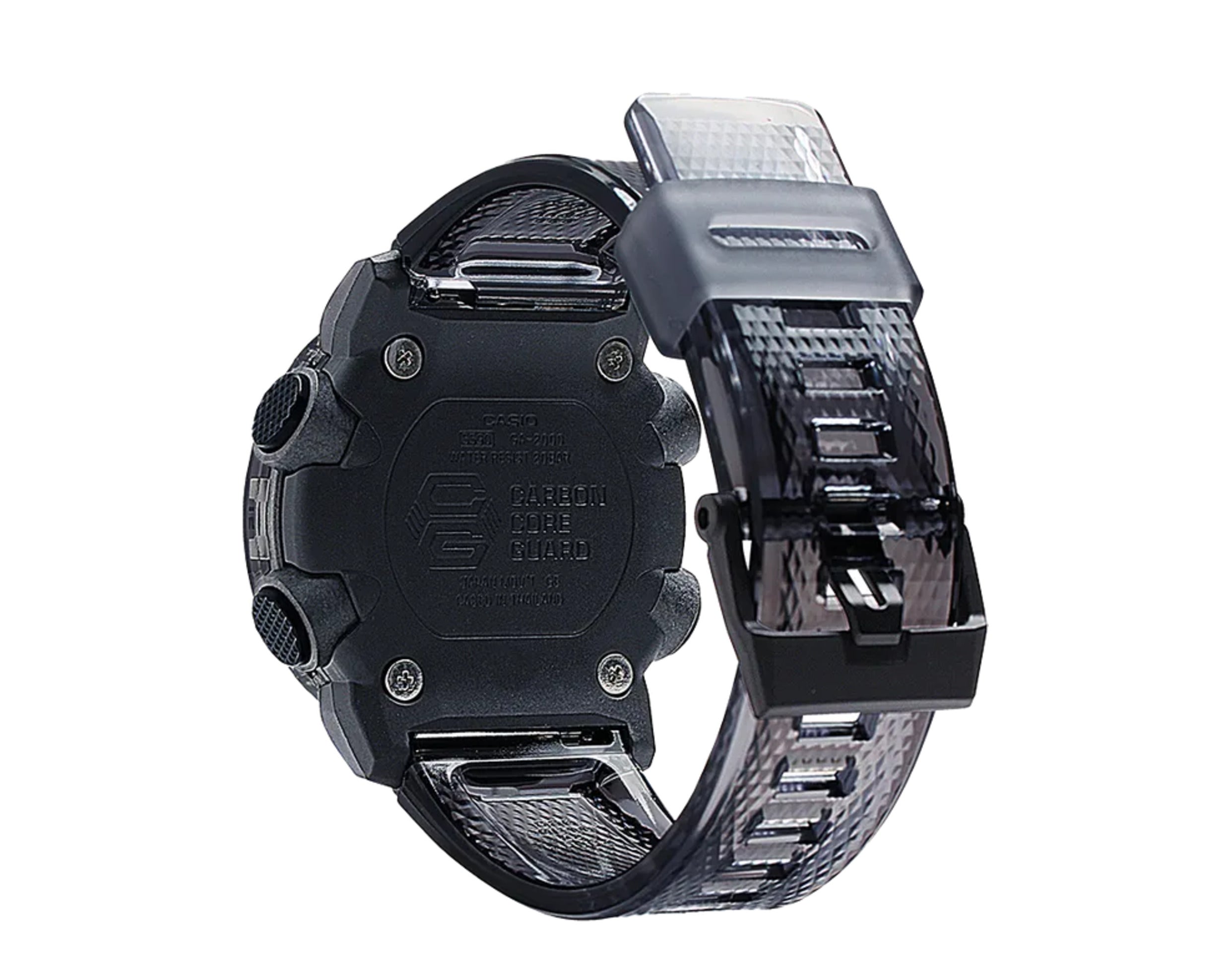 Casio G-Shock GA2000SKE Transparent Pack Front Button Analog-Digital Metal and Resin Men's Watch