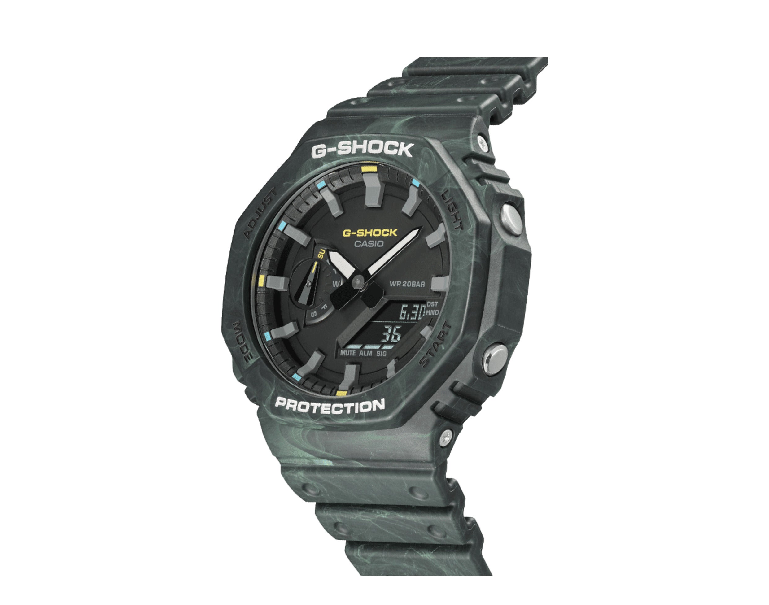 Casio G-Shock GA2100FR Mystic Forest Analog-Digital Carbon Resin Watch