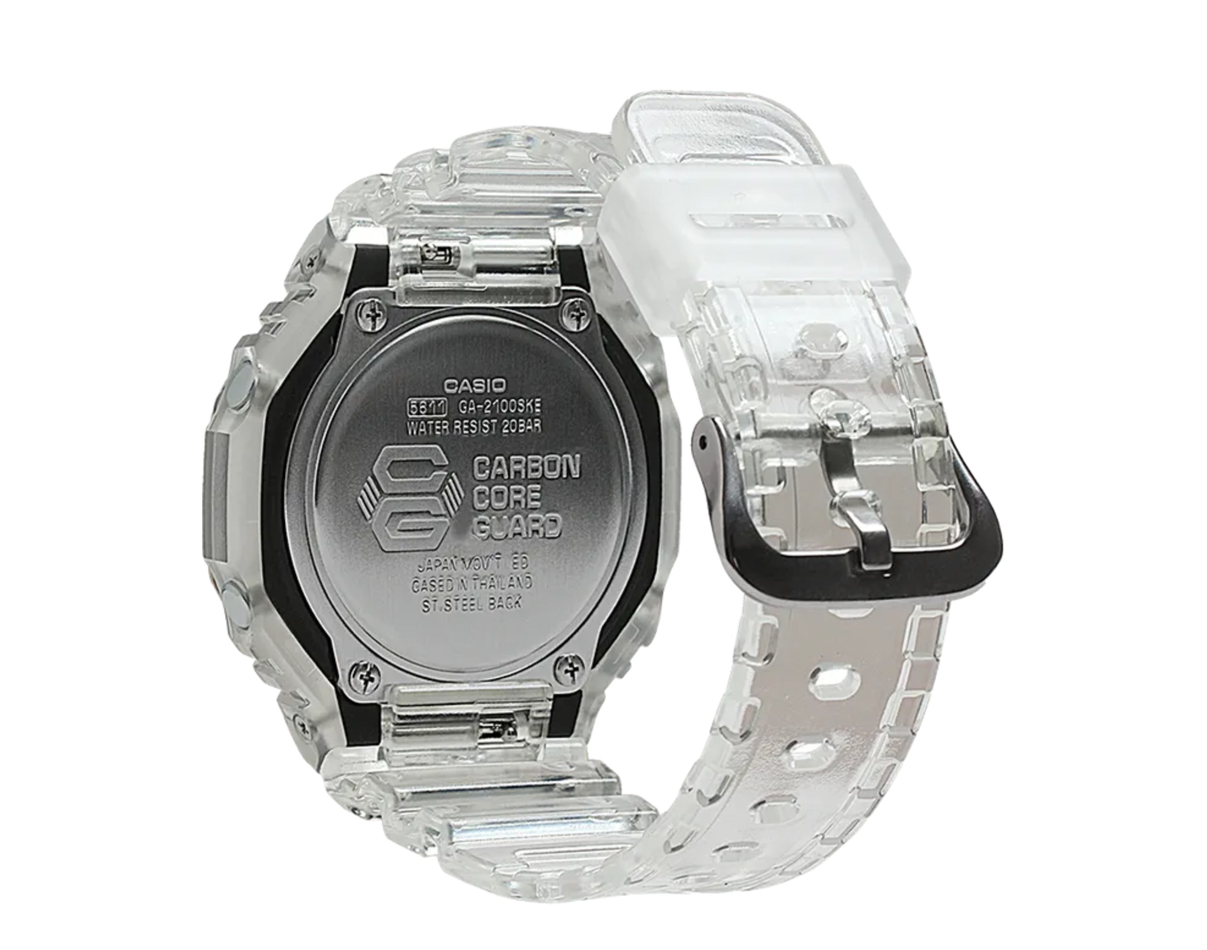 Casio G-Shock GA2100SKE Transparent Pack Analog-Digital Resin Watch