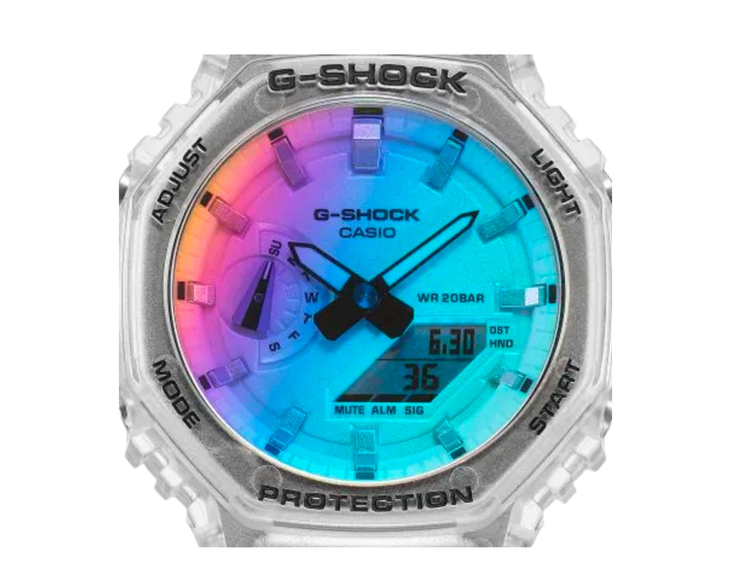 Casio G-Shock GA2100SRS Iridescent Color Pack Analog-Digital Resin Watch