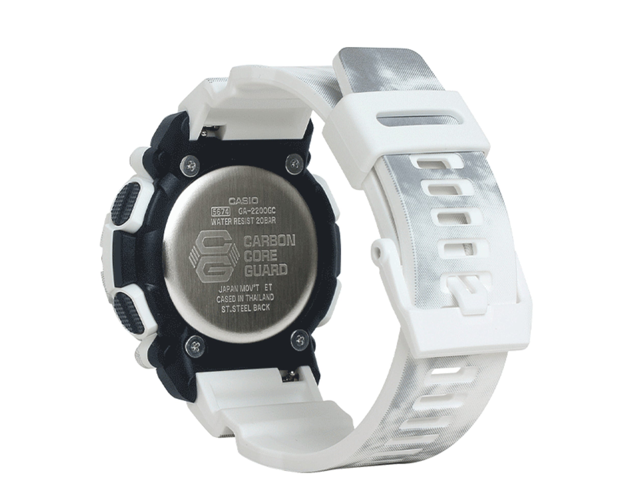 Casio G-Shock GA2200GC Snow Camouflage Analog-Digital Resin Watch