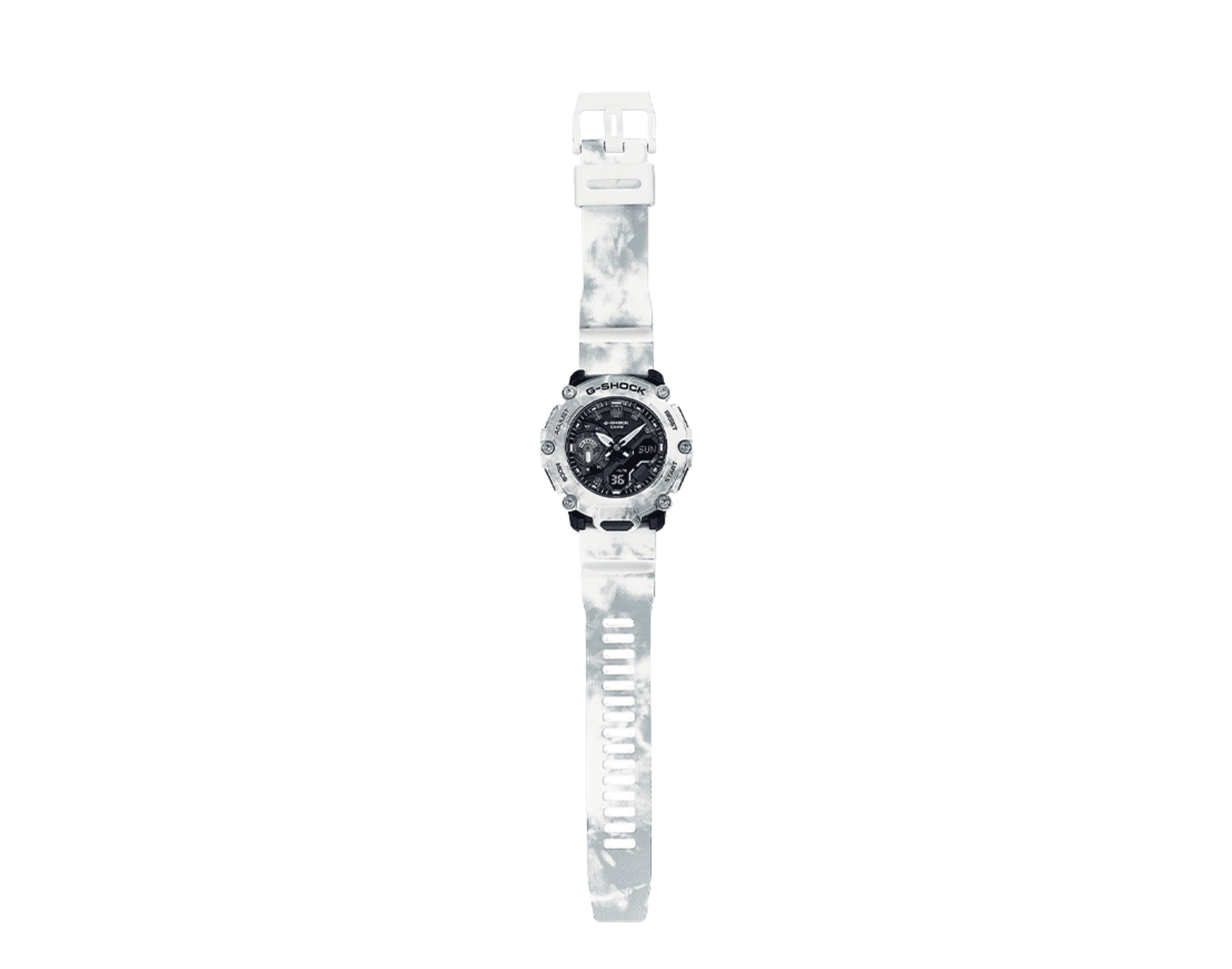 Casio G-Shock GA2200GC Snow Camouflage Analog-Digital Resin Watch