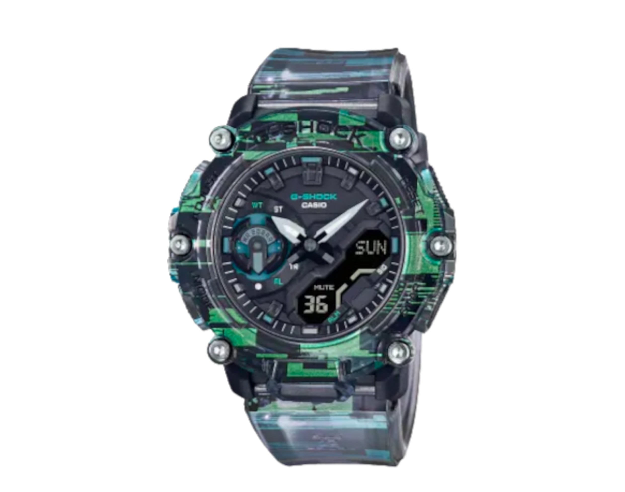 Casio G-Shock GA2200NN Digital Glitch Pack Analog-Digital Resin Watch