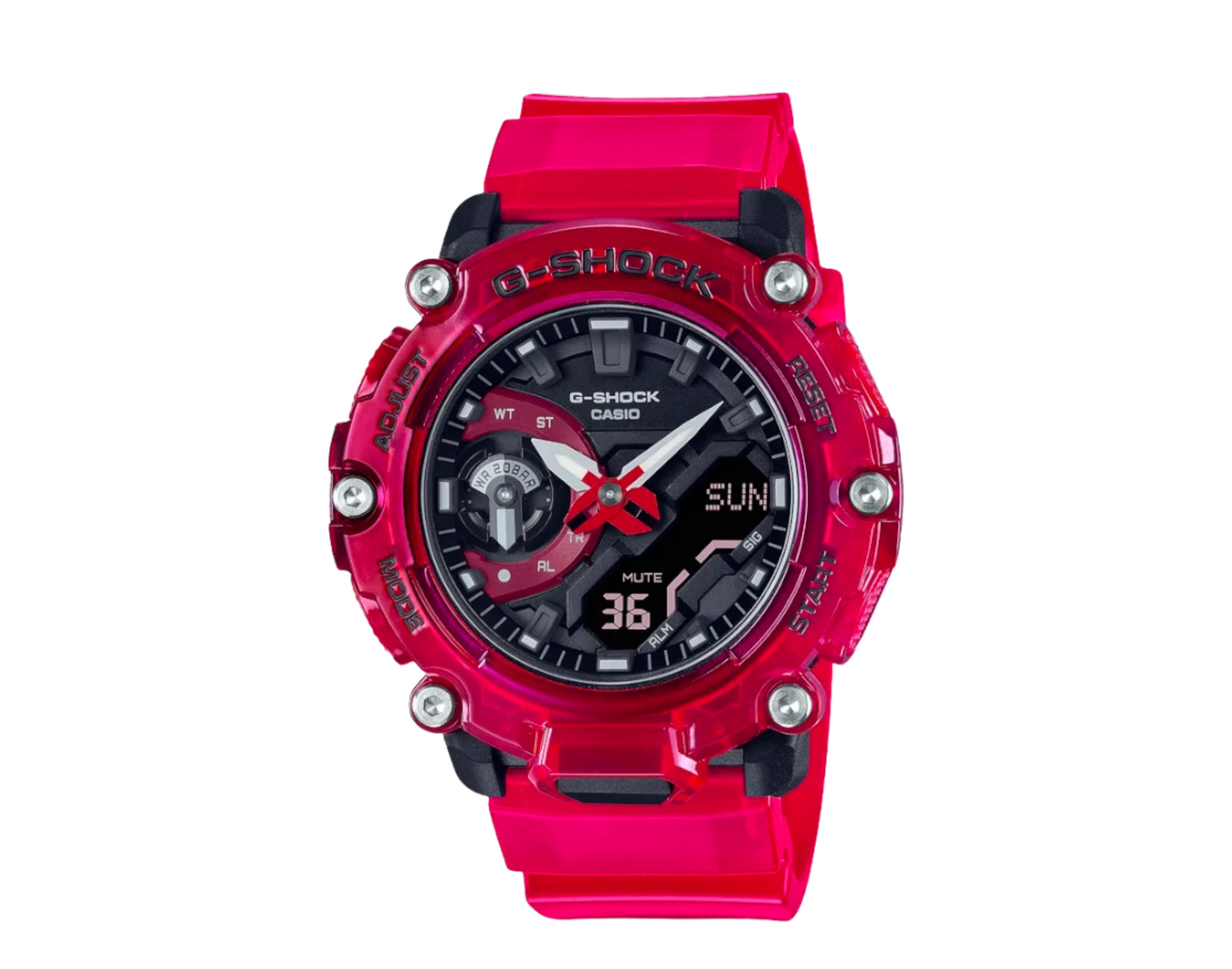 Casio G-Shock GA2200SKL Transparent Analog-Digital Resin Watch