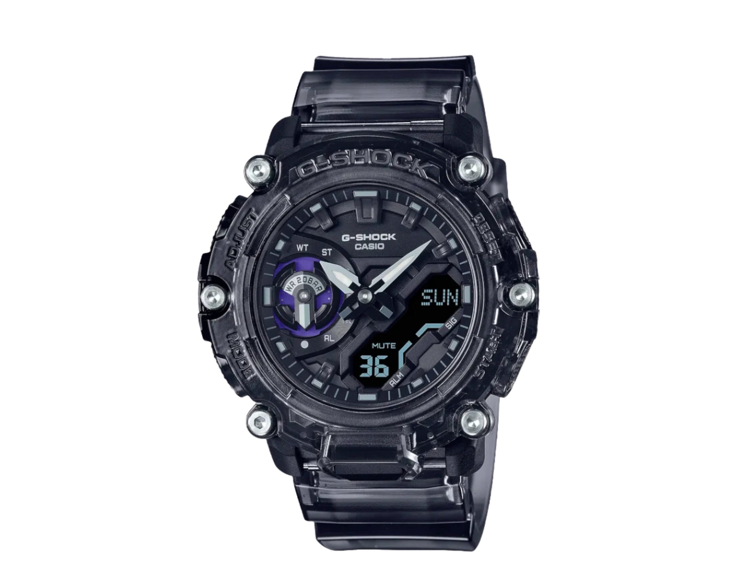 Casio G-Shock GA2200SKL Transparent Analog-Digital Resin Watch