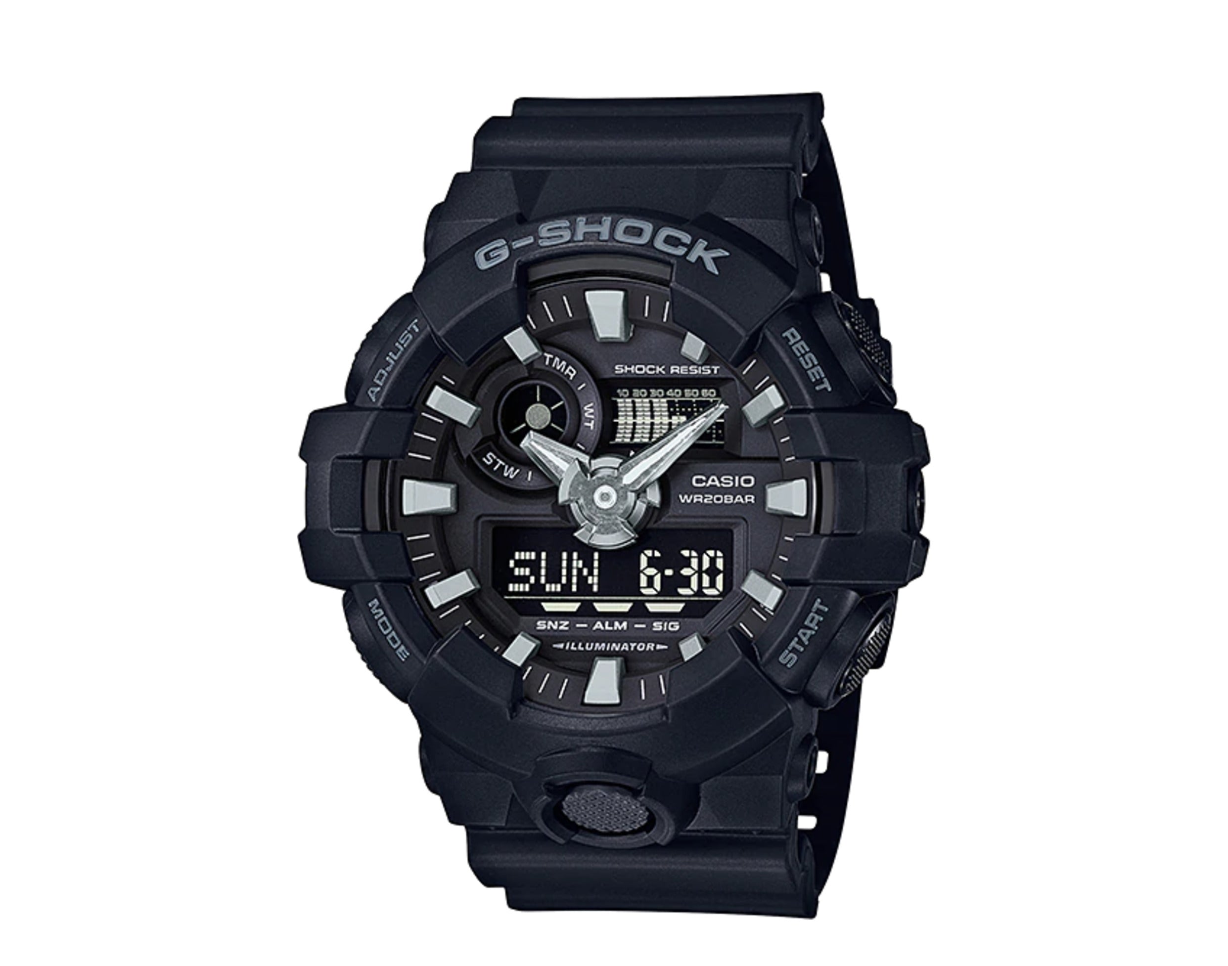 Casio G-Shock GA700 Front Button Analog Digital Resin Men's Watch