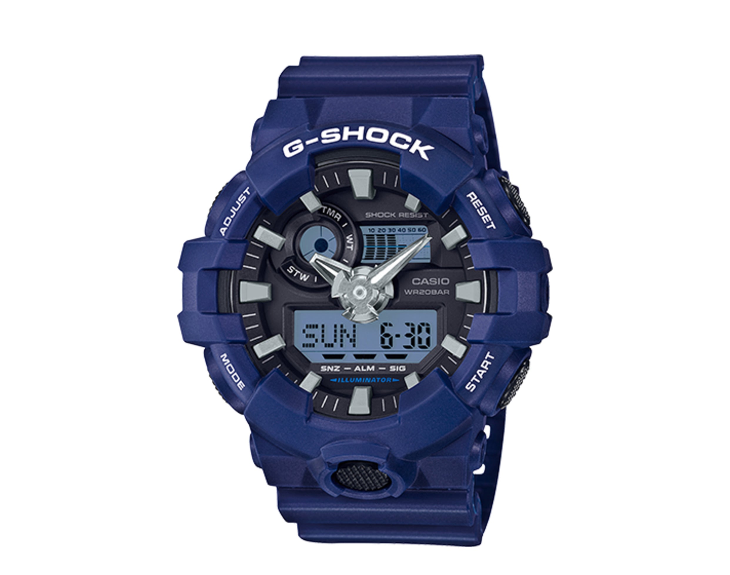 Casio G-Shock GA700 Front Button Analog Digital Resin Men's Watch