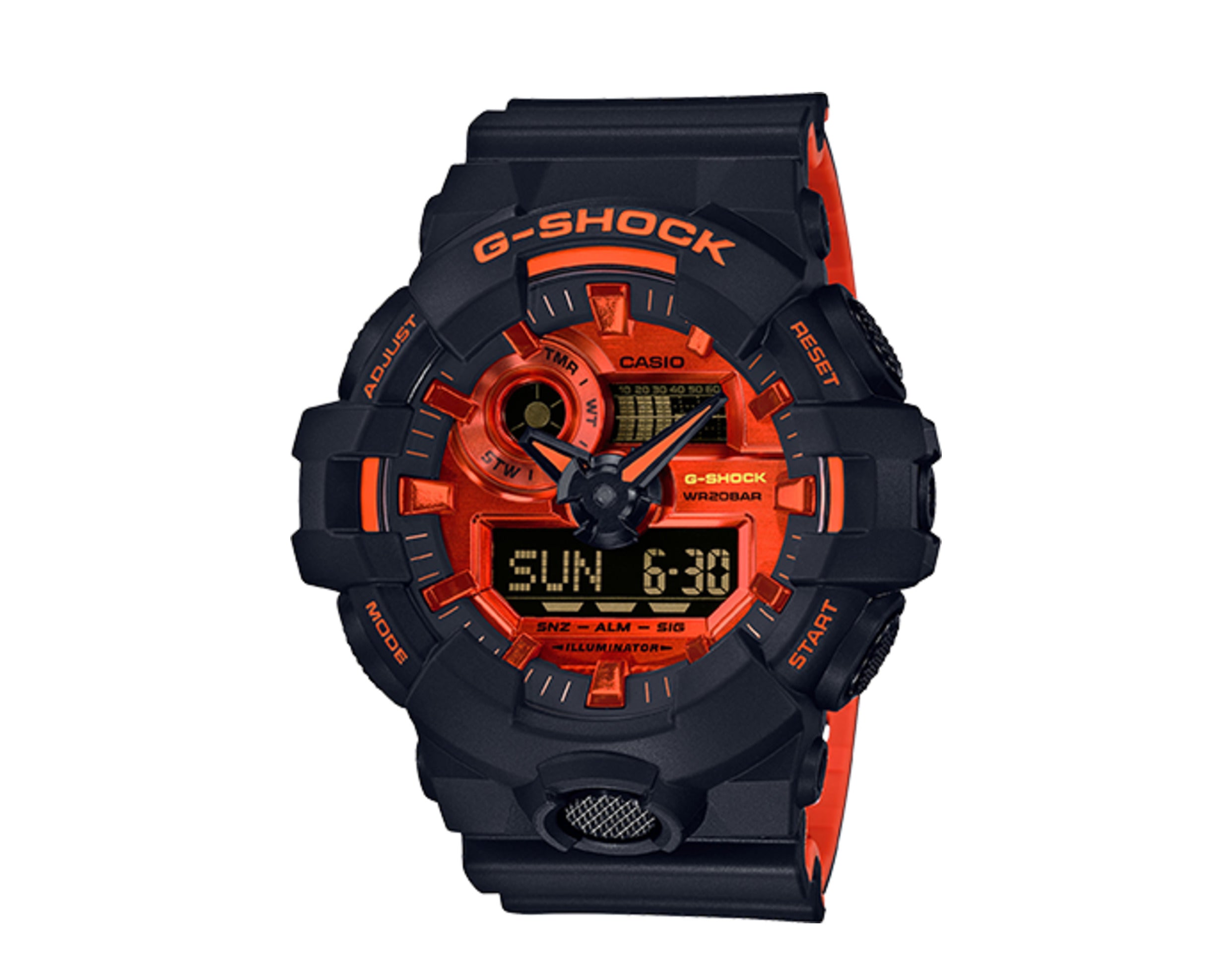 Casio G-Shock GA700 Front Button Analog Digital Resin Men's Watch