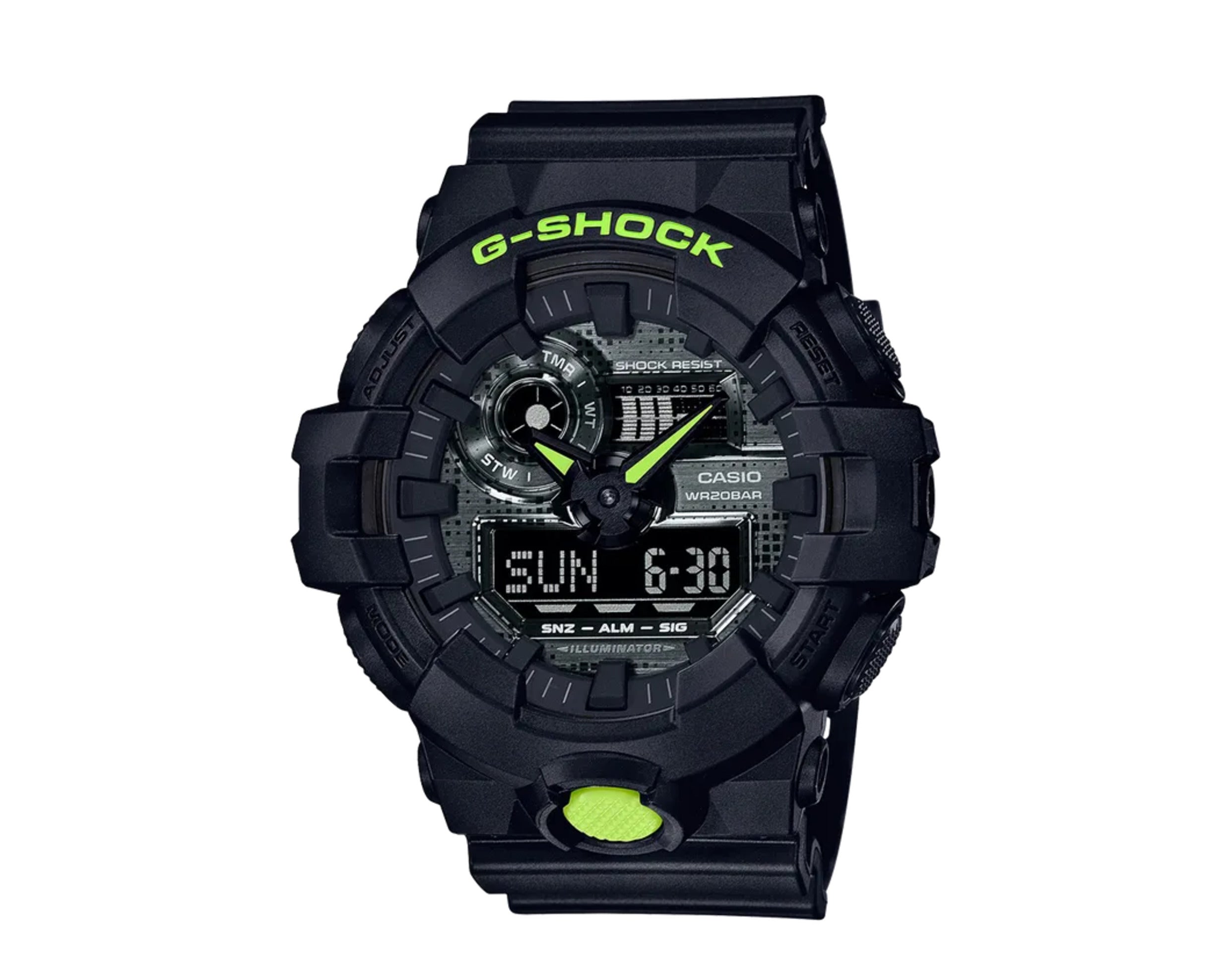 Casio G-Shock GA700 Digi Camo Front Button Analog Digital Resin Watch