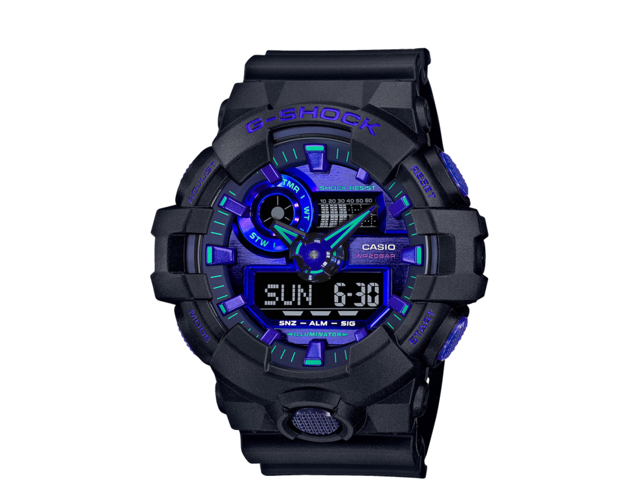 Casio G-Shock GA700VB Visual World Analog-Digital Resin Watch