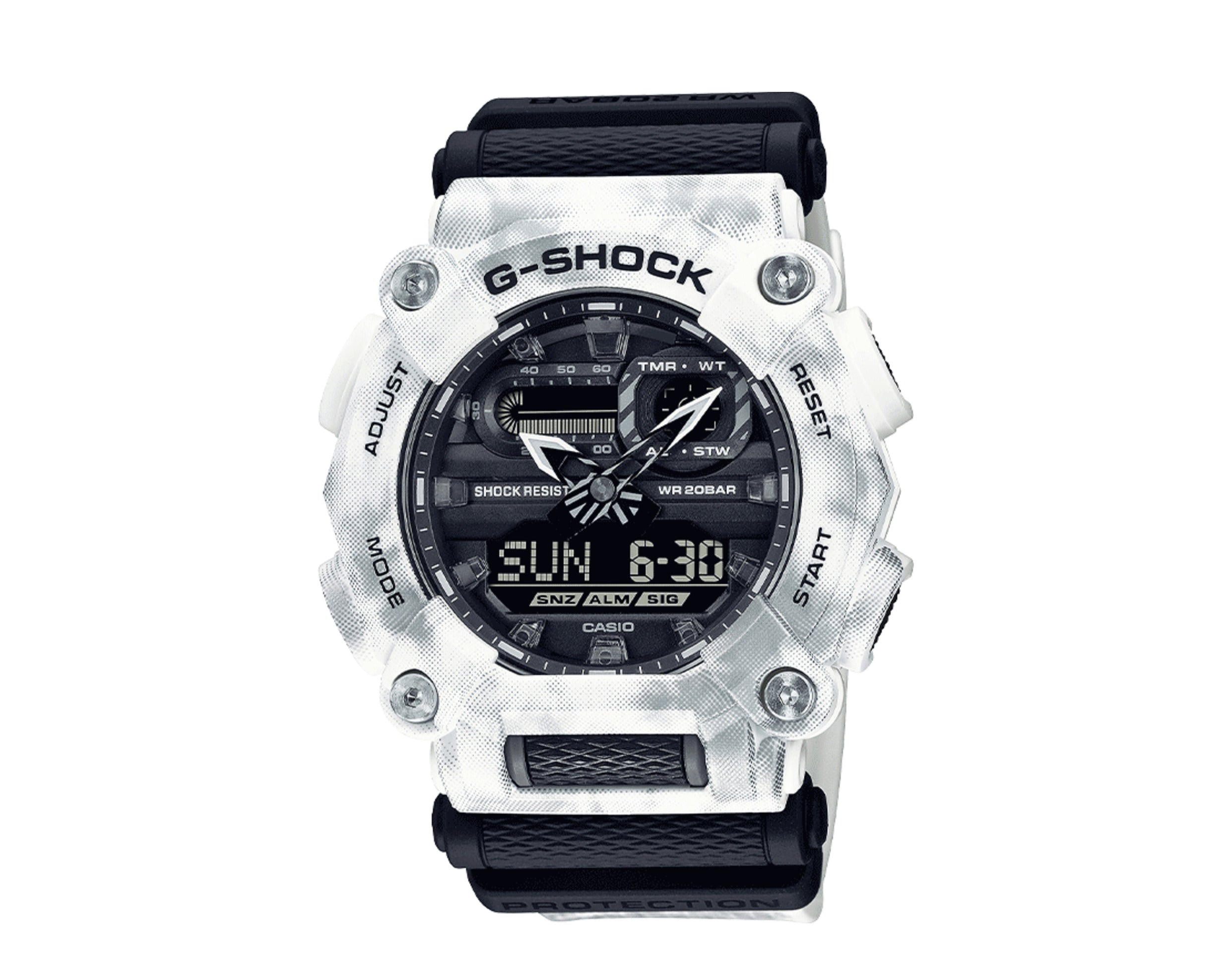 Casio G-Shock GA900GC Snow Camouflage Analog-Digital Resin Watch