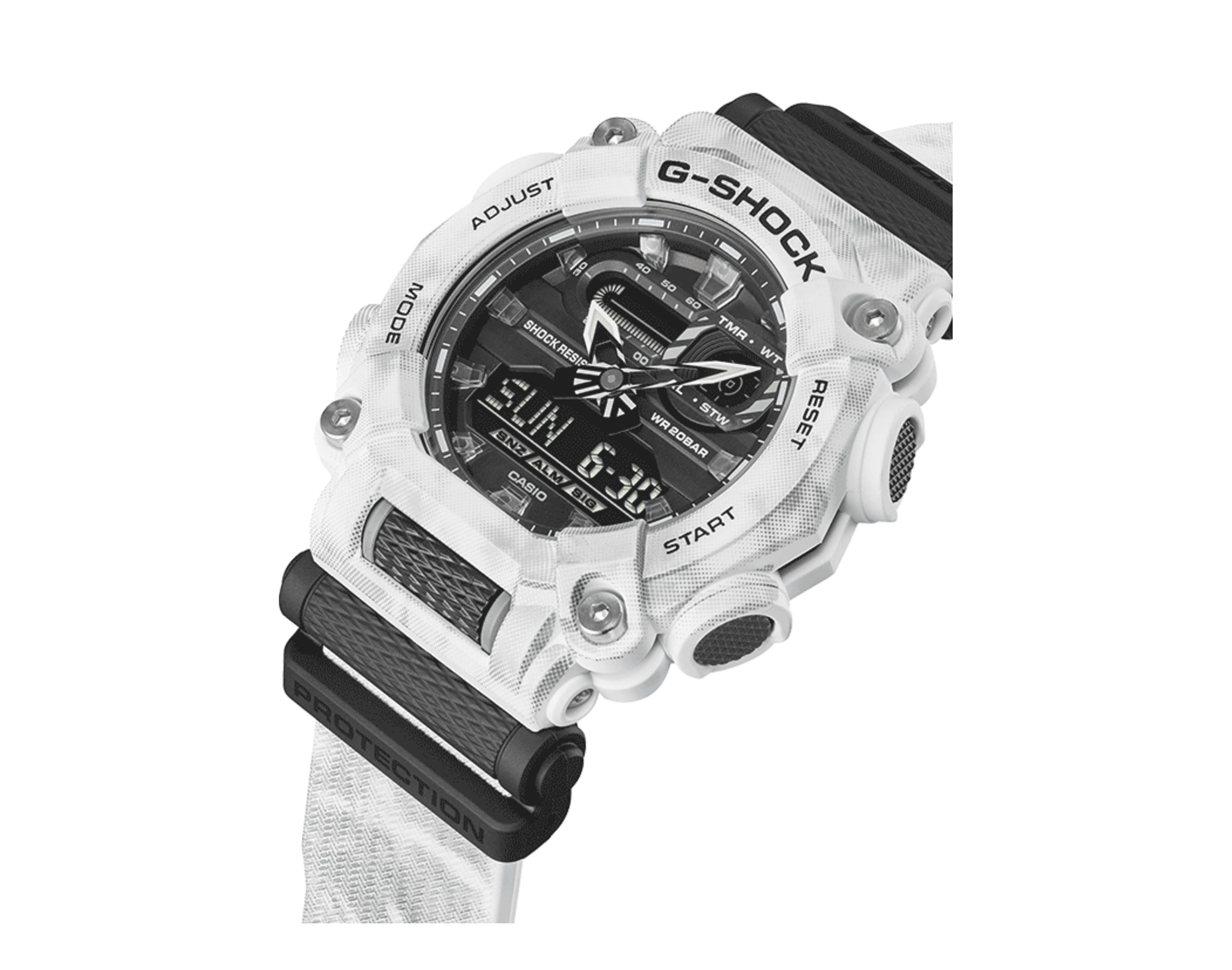 Casio G-Shock GA900GC Snow Camouflage Analog-Digital Resin Watch