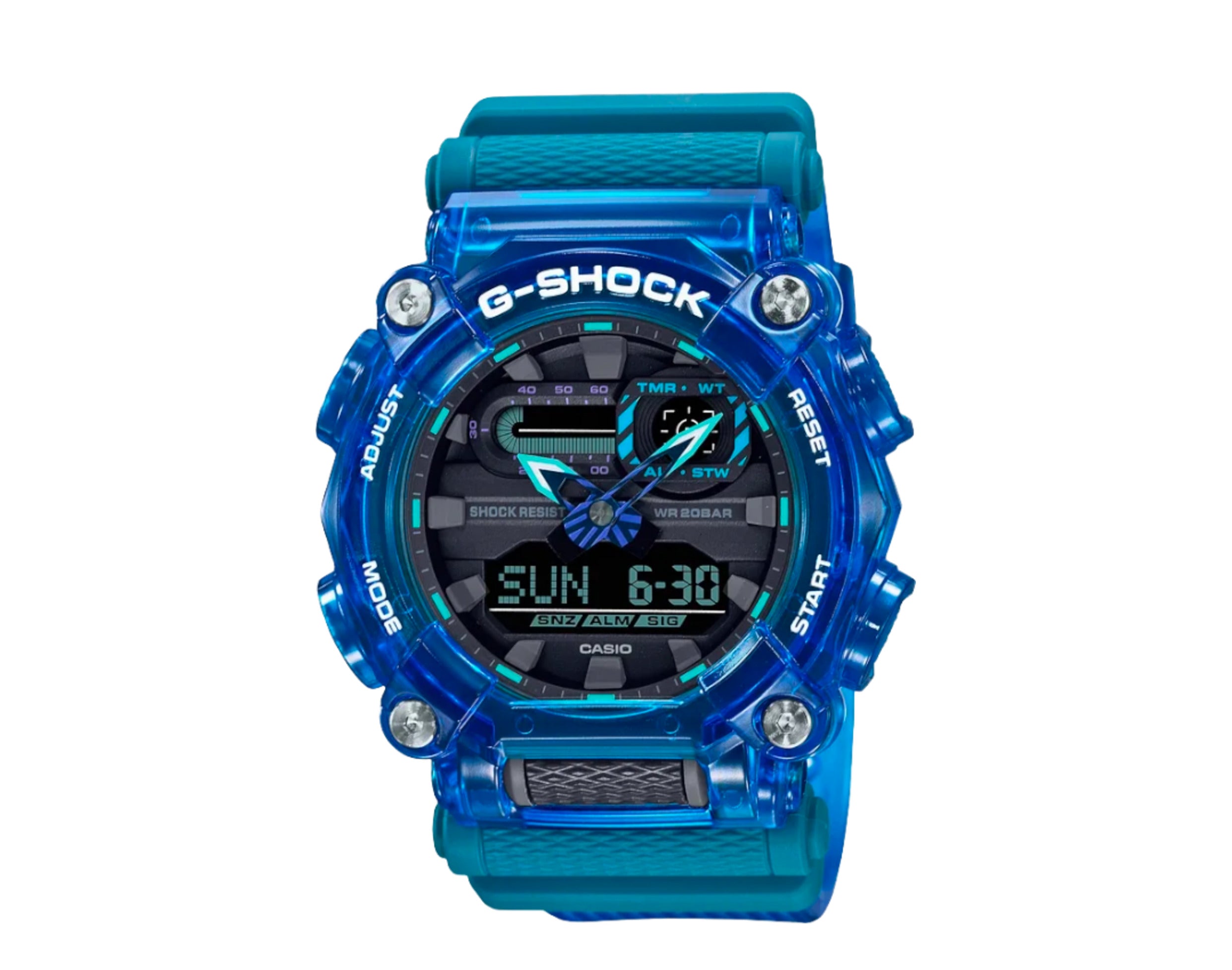 Casio G-Shock GA900SKL Transparent Analog-Digital Resin Watch