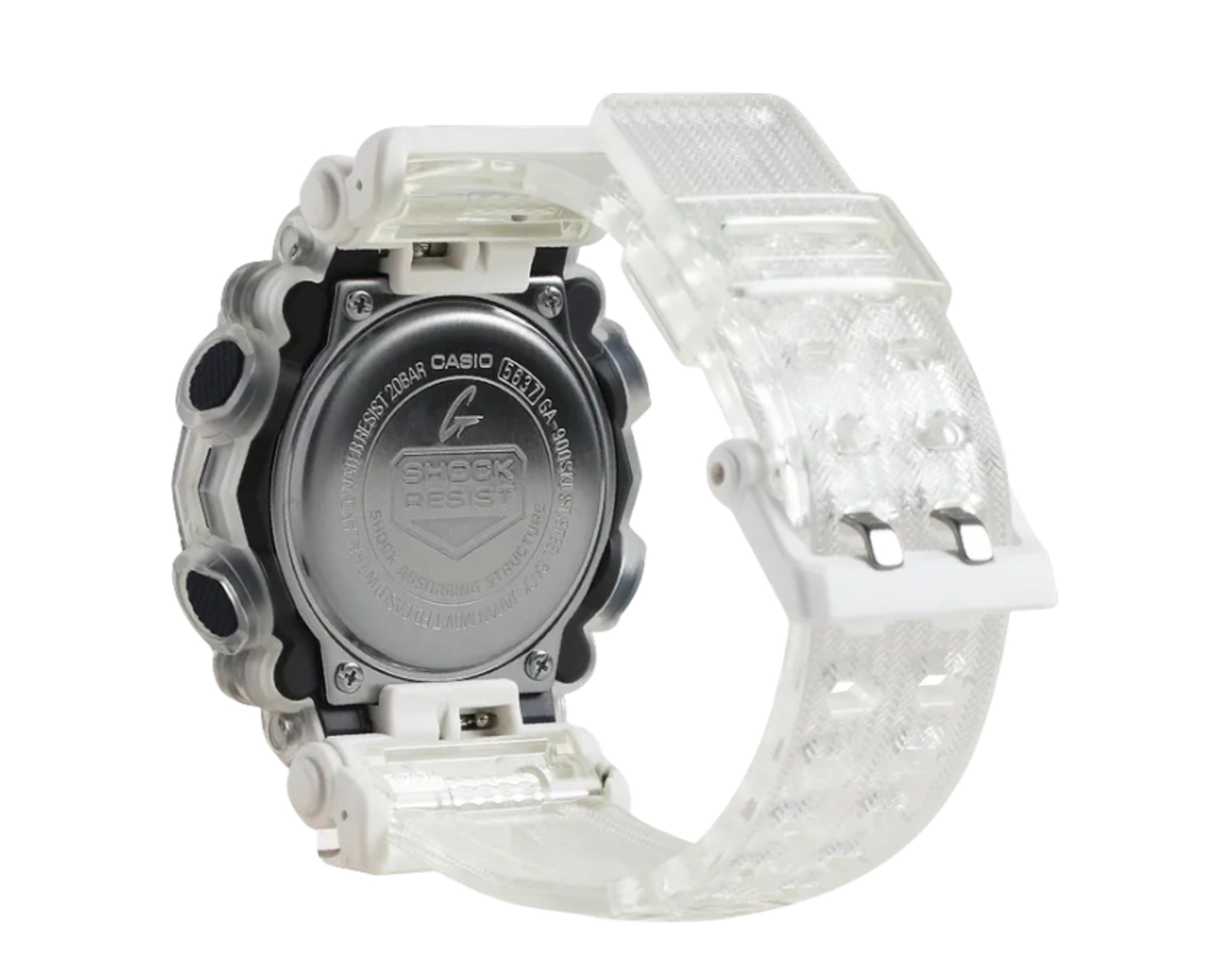 Casio G-Shock GA900SKL Transparent Analog-Digital Resin Watch