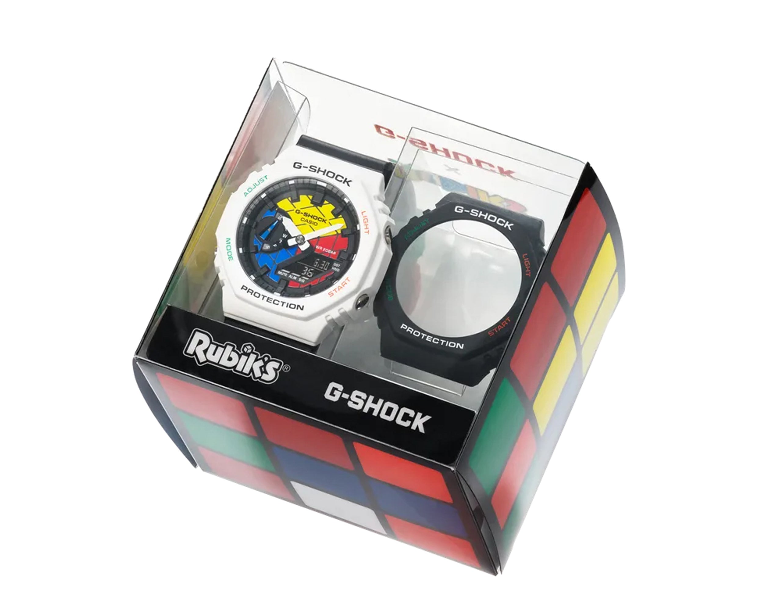 Casio G-Shock GA2100RC RUBIK'S Analog-Digital Carbon Resin Watch