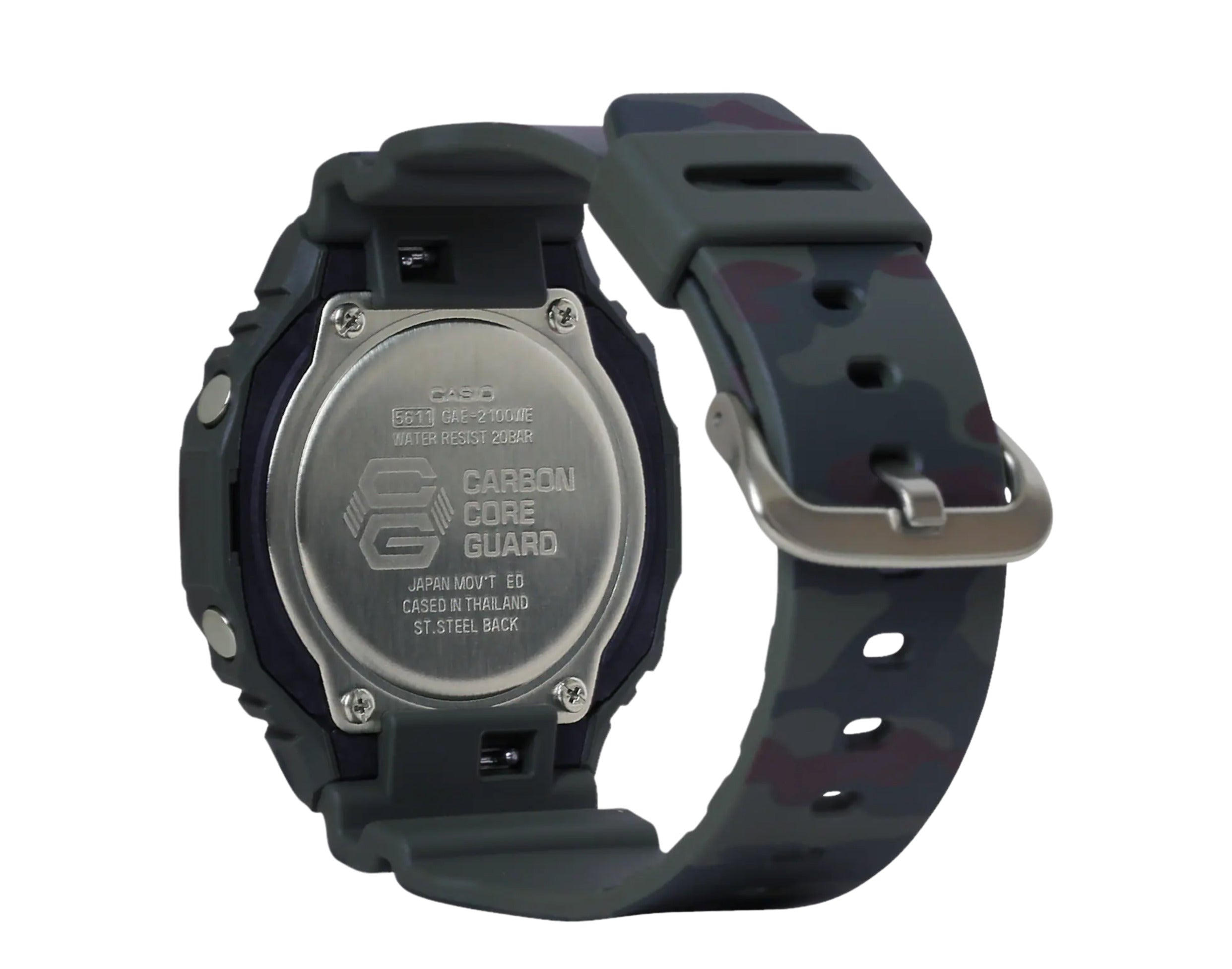 Casio G-Shock GAE2100WE Analog-Digital Carbon Resin and Cloth Watch