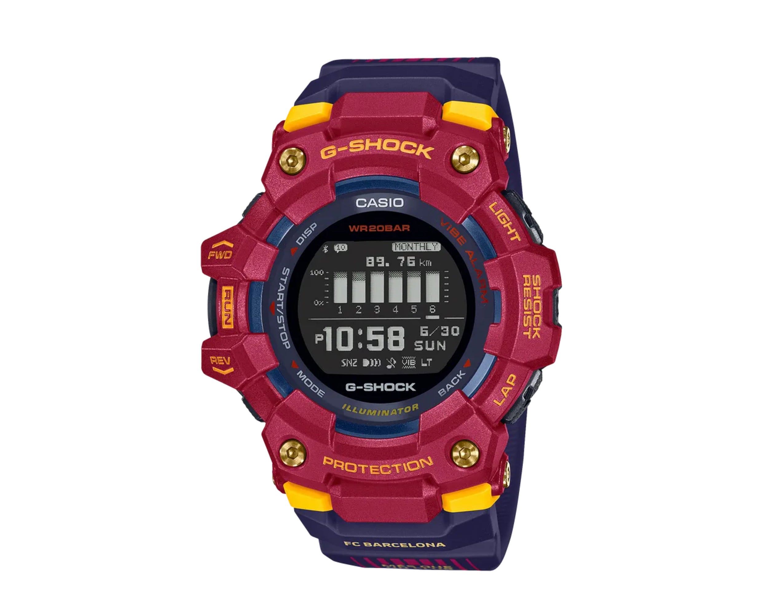 Casio G-Shock GBD100BAR FC Barcelona Digital Sport Watch