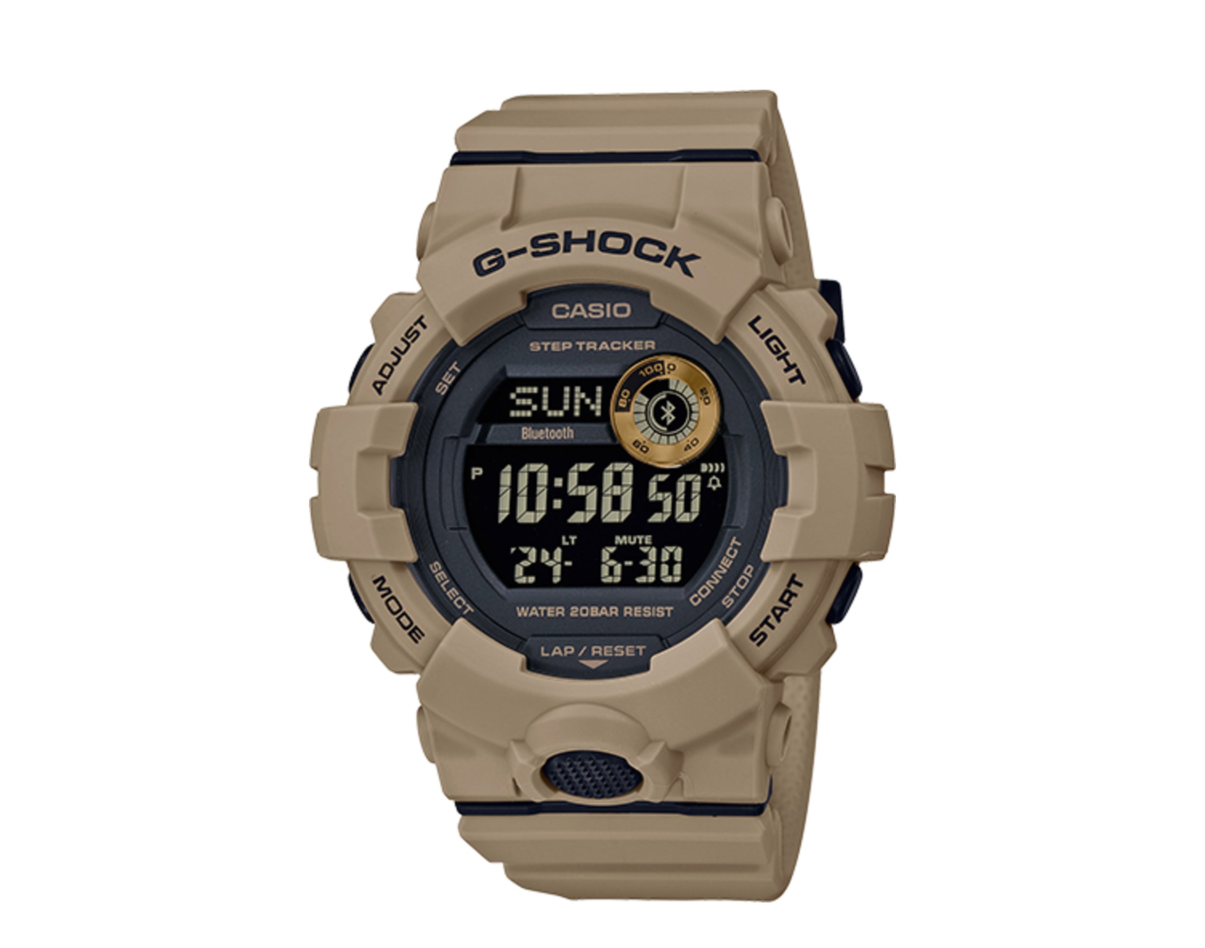 Casio G-Shock GBD800 Analog Digital Step Tracker Resin Men's Watch