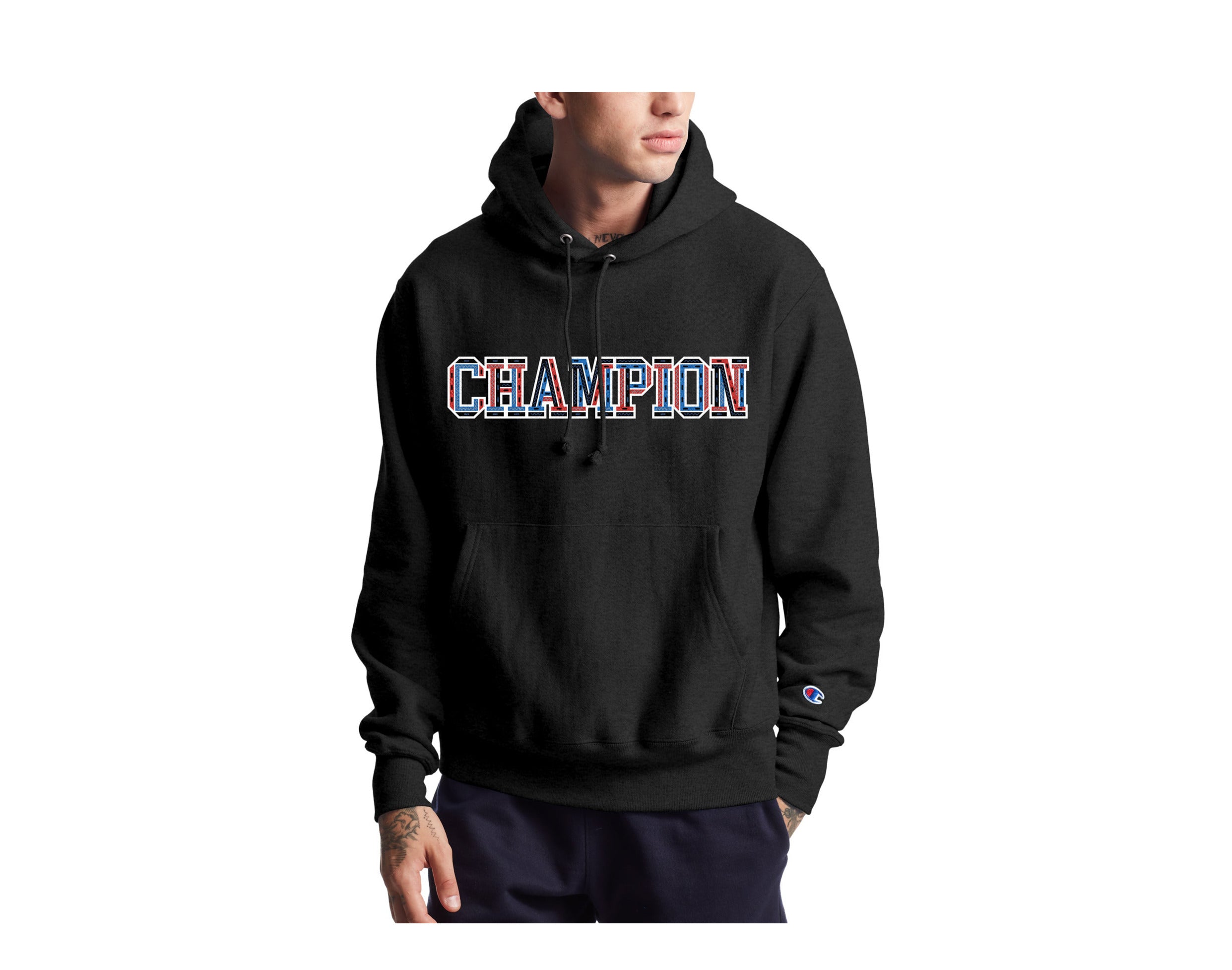 Champion C-Life Reverse Weave 3-D Logo Pull-Over Men's Hoodie