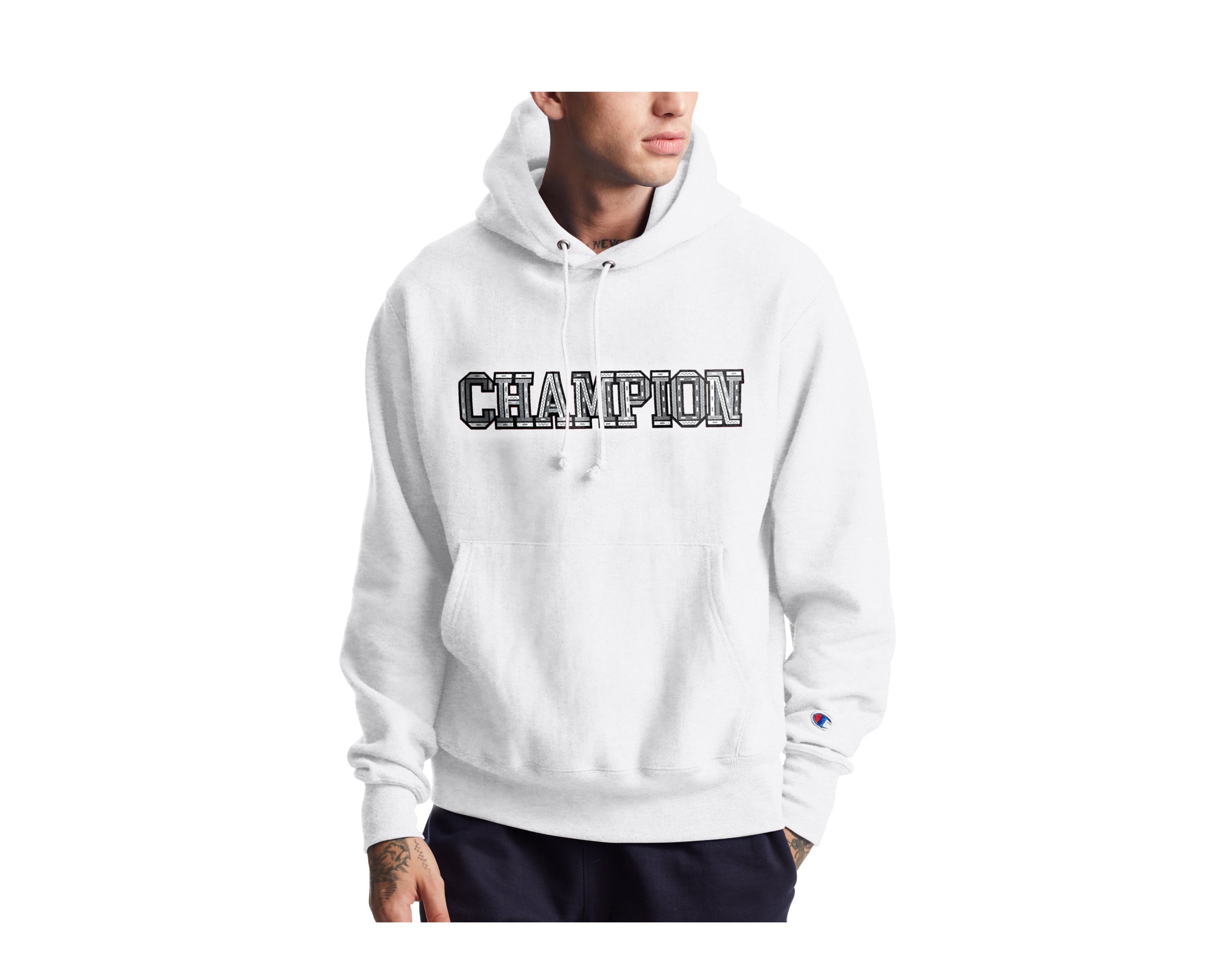 Champion C-Life Reverse Weave 3-D Logo Pull-Over Men's Hoodie