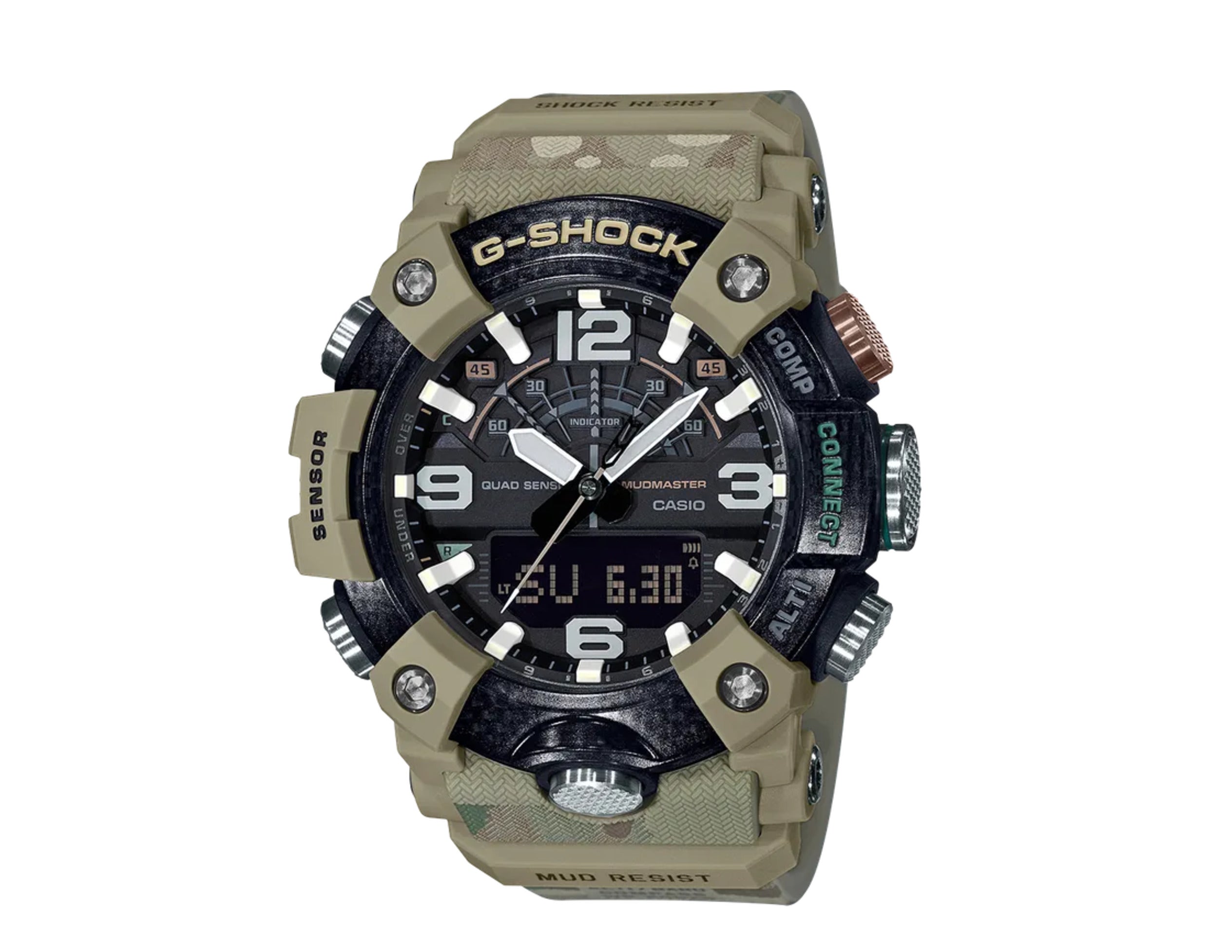 Casio G-Shock x British Army GGB100 MudMaster Analog-Digital Resin Watch