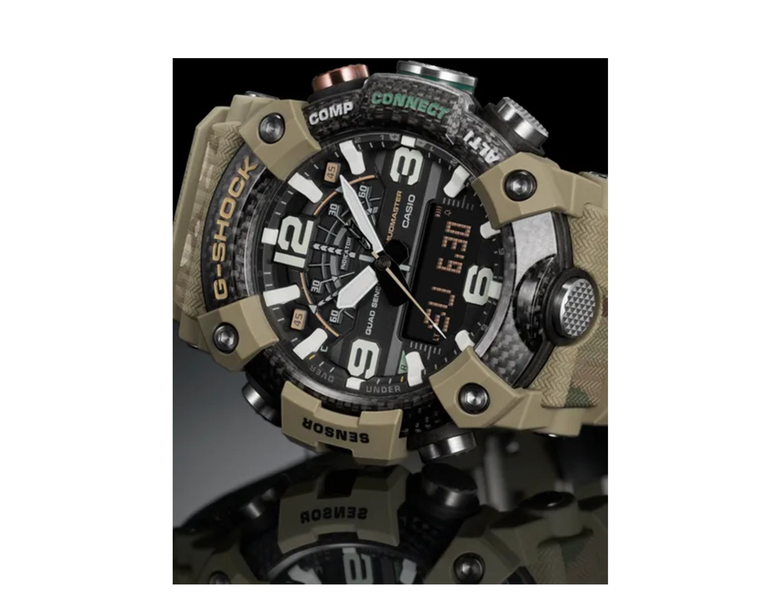 Casio G-Shock x British Army GGB100 MudMaster Analog-Digital Resin Watch