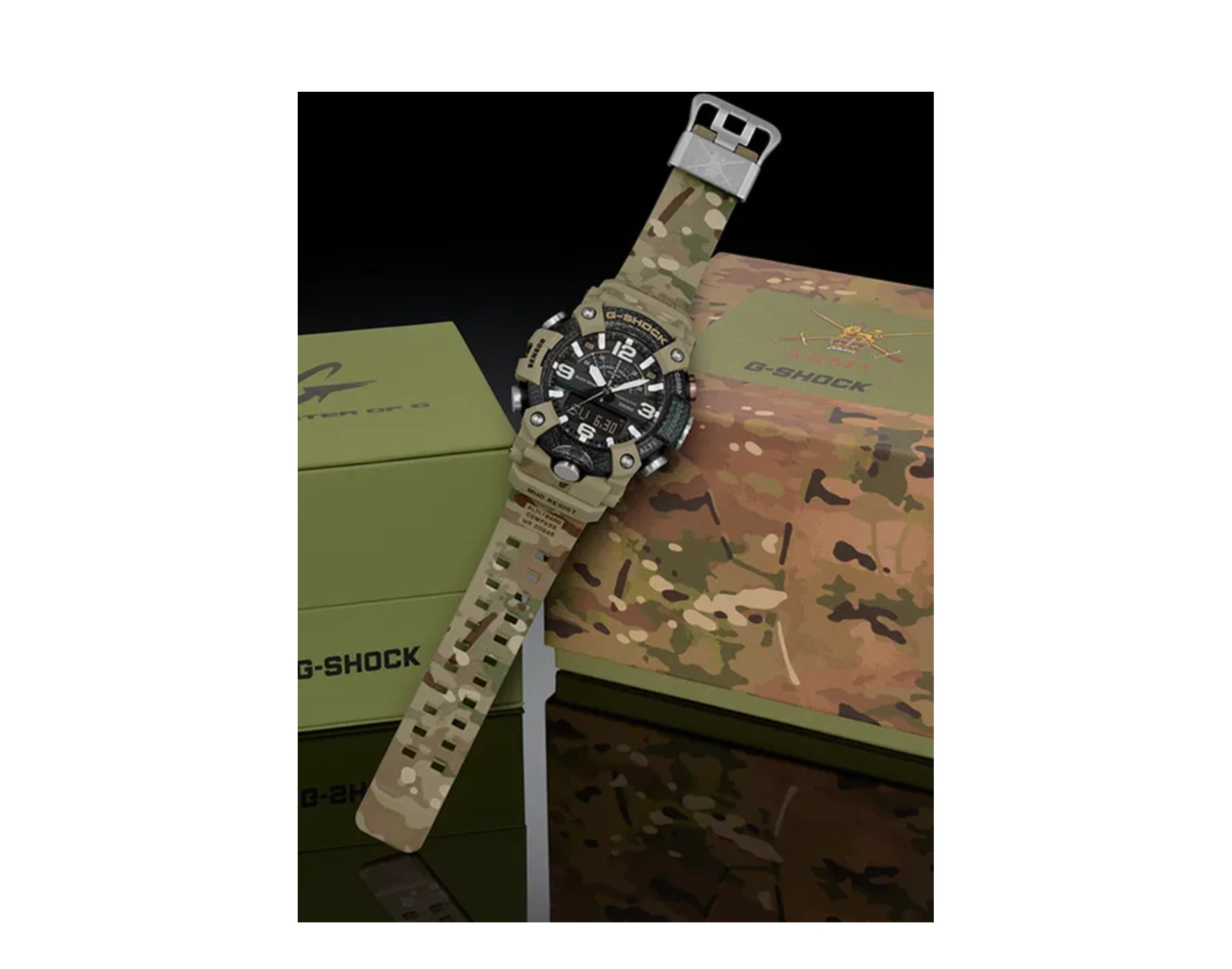 Casio G-Shock x British Army GGB100 MudMaster Analog-Digital Resin Watch