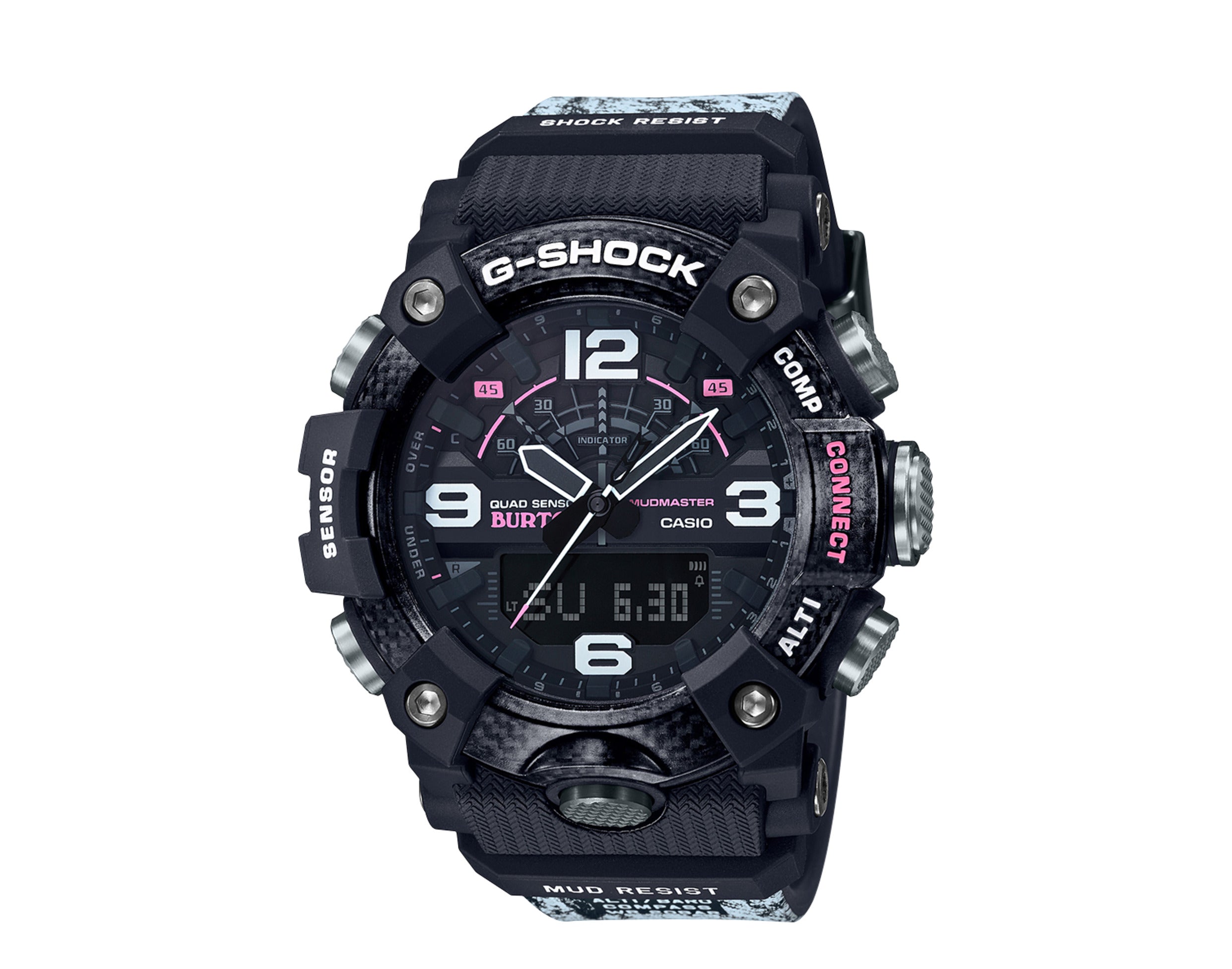 Casio G-Shock x Burton GGB100 MudMaster Analog-Digital Resin Watch