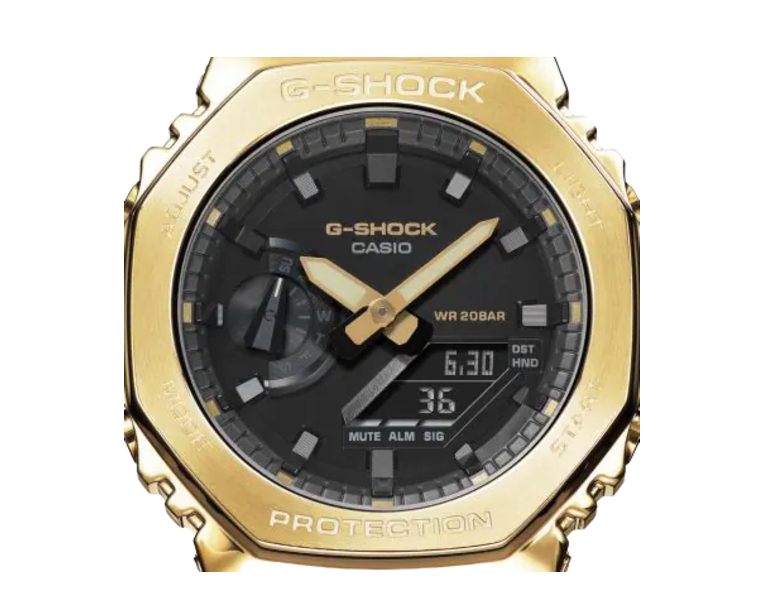 Casio G-Shock GM2100G Analog-Digital Metal and Resin Watch