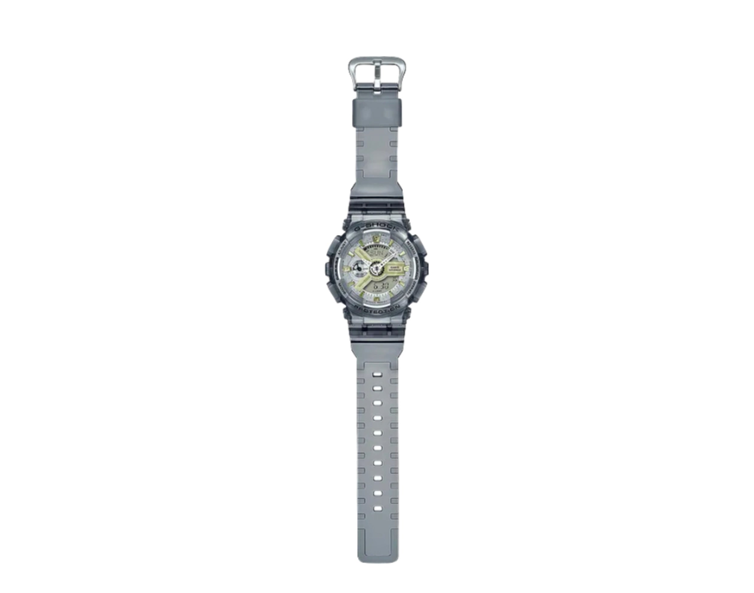 Casio G-Shock GMAS110GS S Series Semi-Transparent Analog Digital Resin Women's Watch